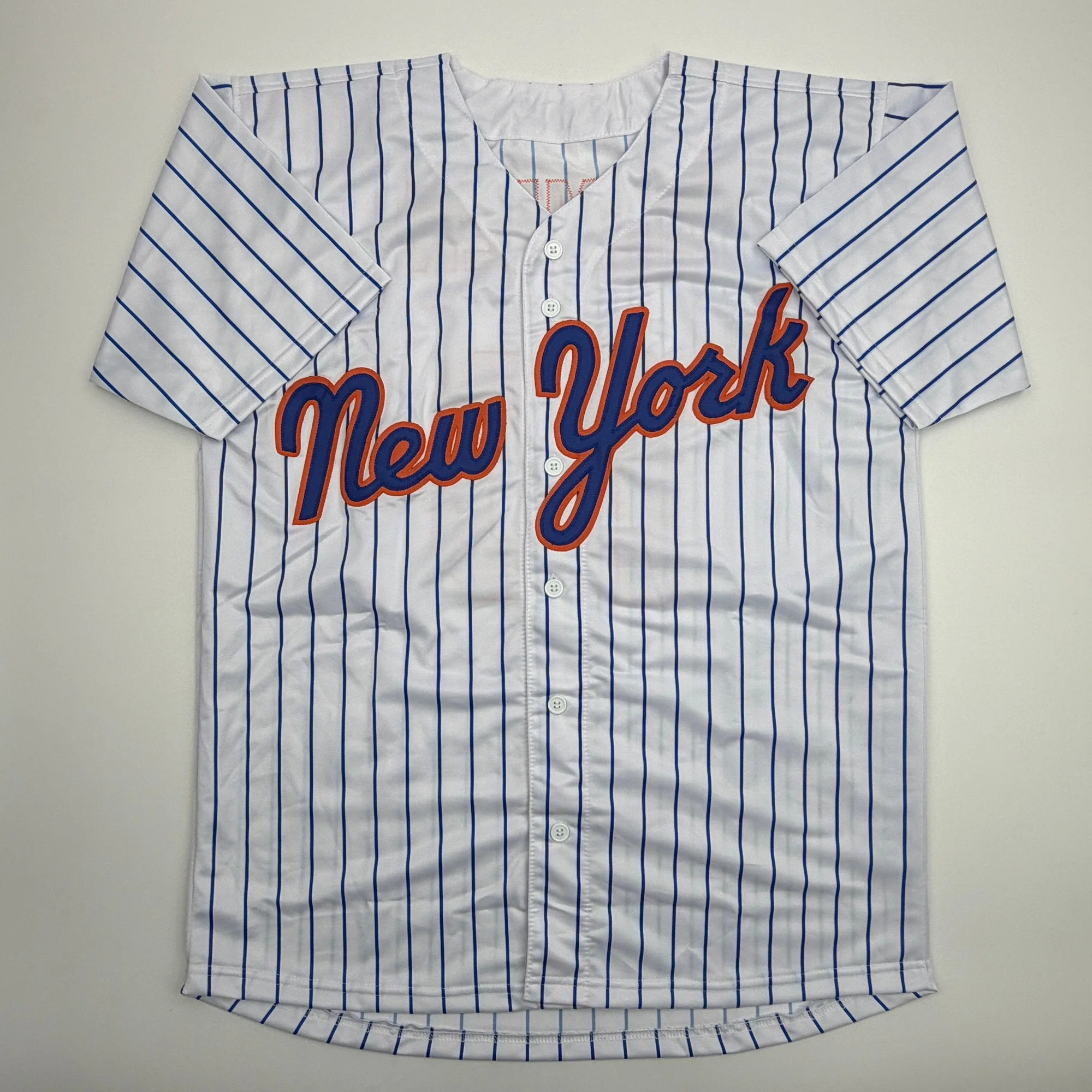 Autographed/Signed Marcus Semien New York Pinstripe Baseball Jersey Beckett BAS COA - Image 4