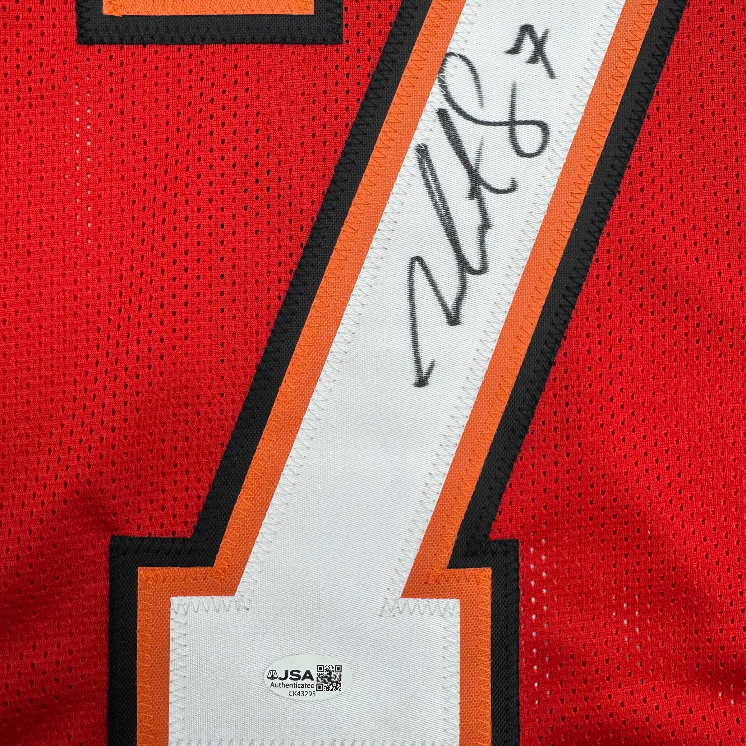 Autographed/Signed Martin Gramatica Tampa Bay Red Football Jersey JSA COA - Image 3