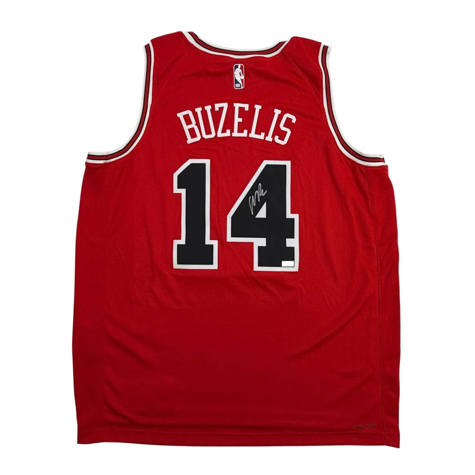 Autographed/Signed Matas Buzelis Chicago Bulls Red Authentic Basketball Jersey Panini COA