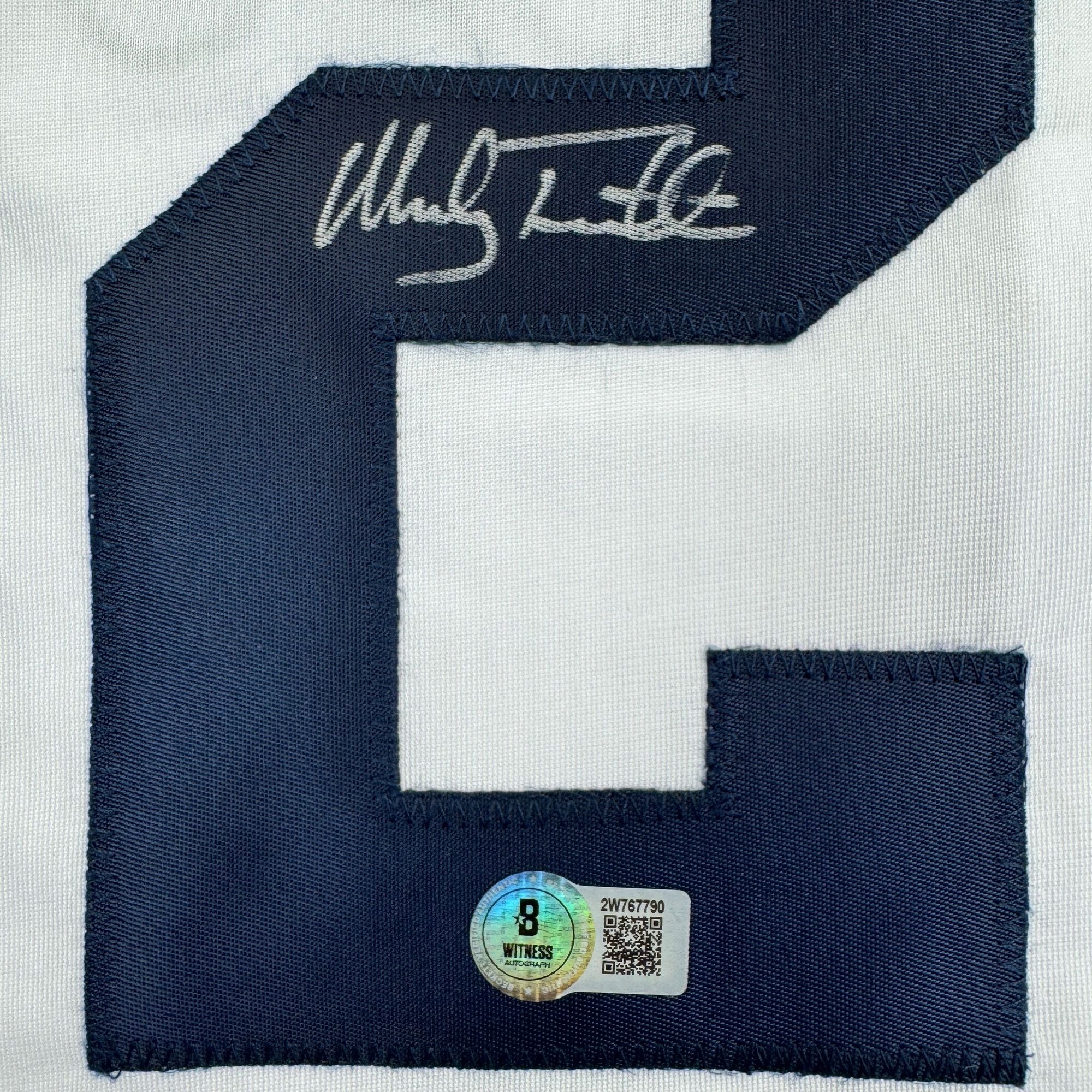 Autographed/Signed Mickey Tettleton Detroit White Baseball Jersey Beckett BAS COA - Image 3