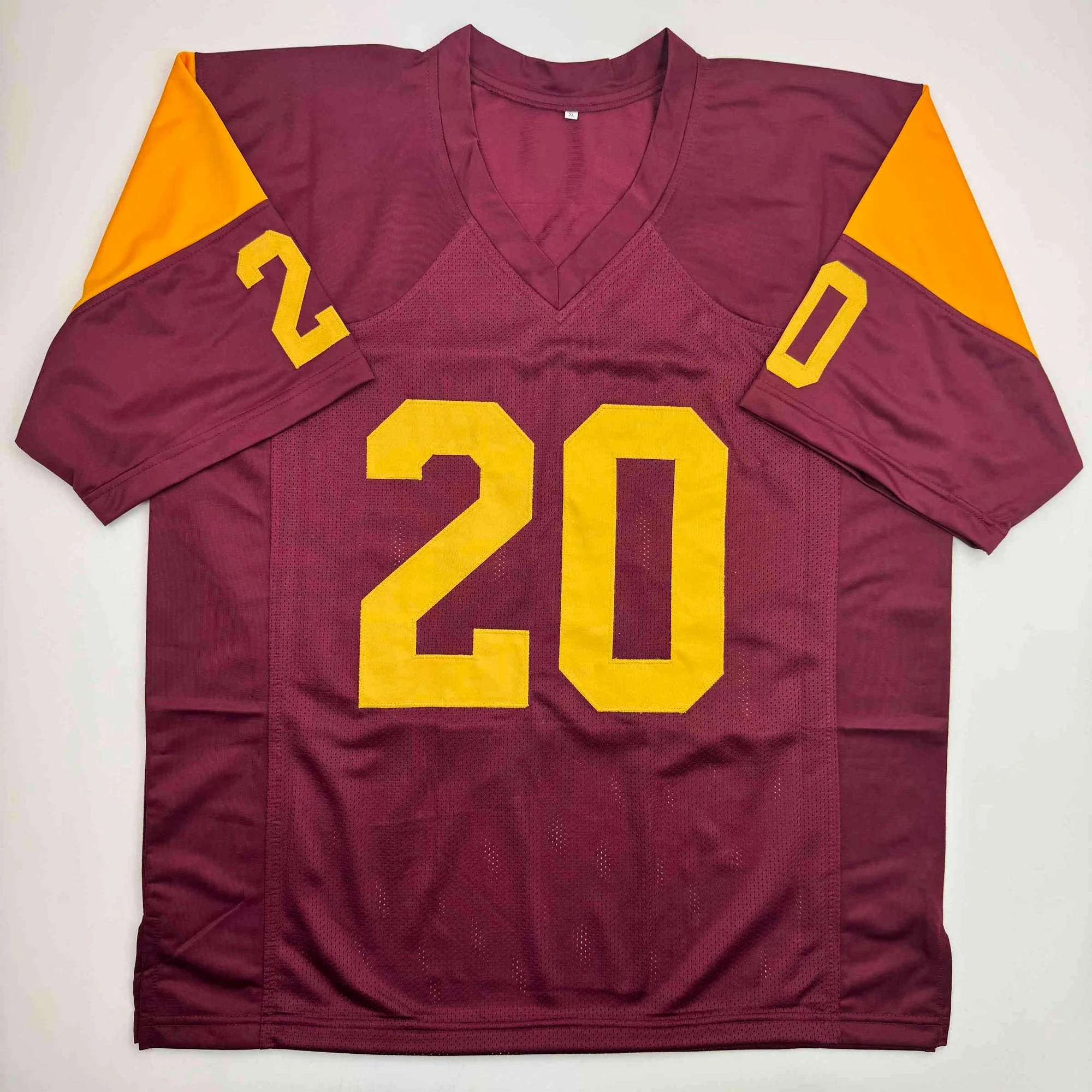 Autographed/Signed Mike Garrett Heisman 65 USC Southern Cal Red College Football Jersey JSA COA - Image 4