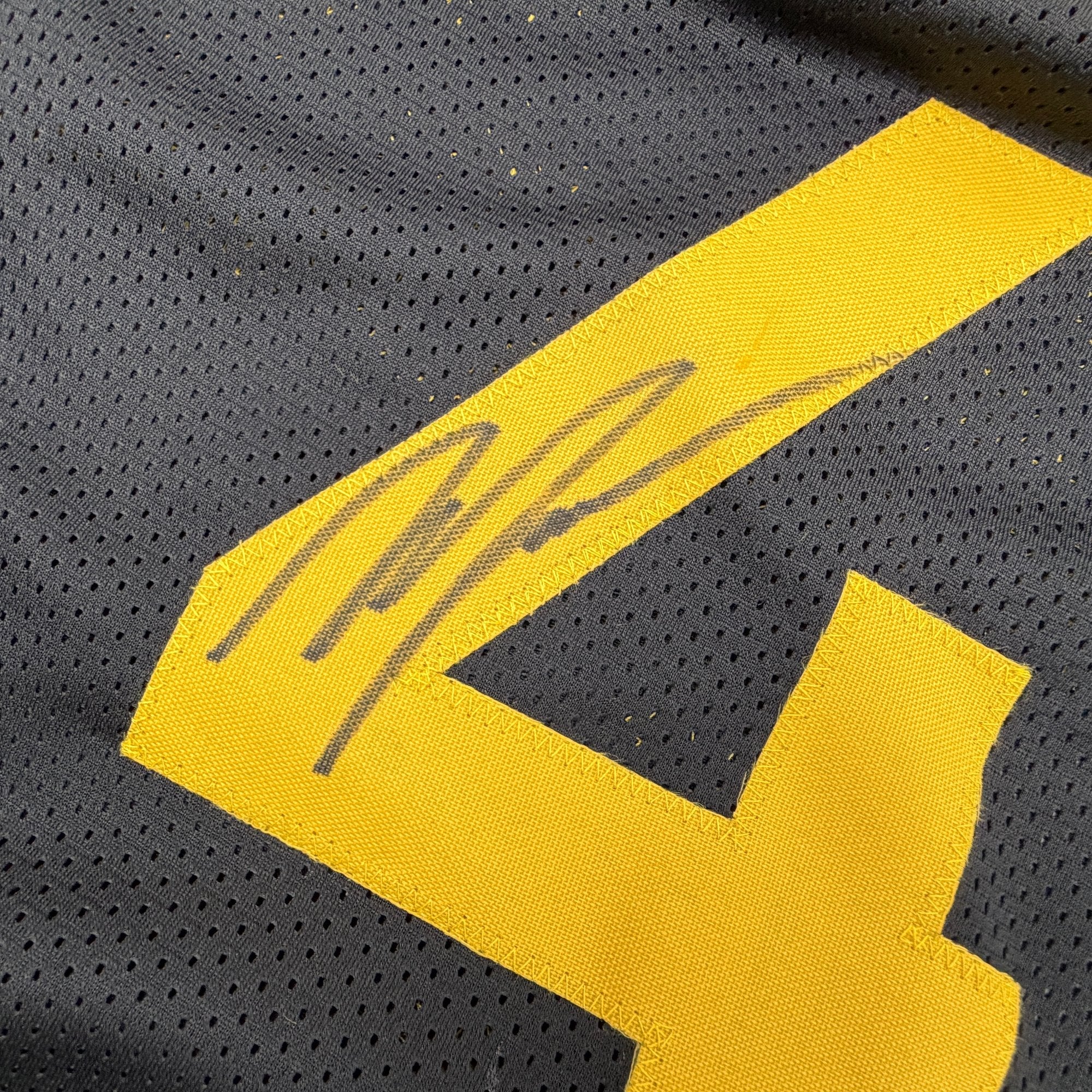 Autographed/Signed Moses Moody Golden State Black Basketball Jersey Beckett BAS COA - Image 3