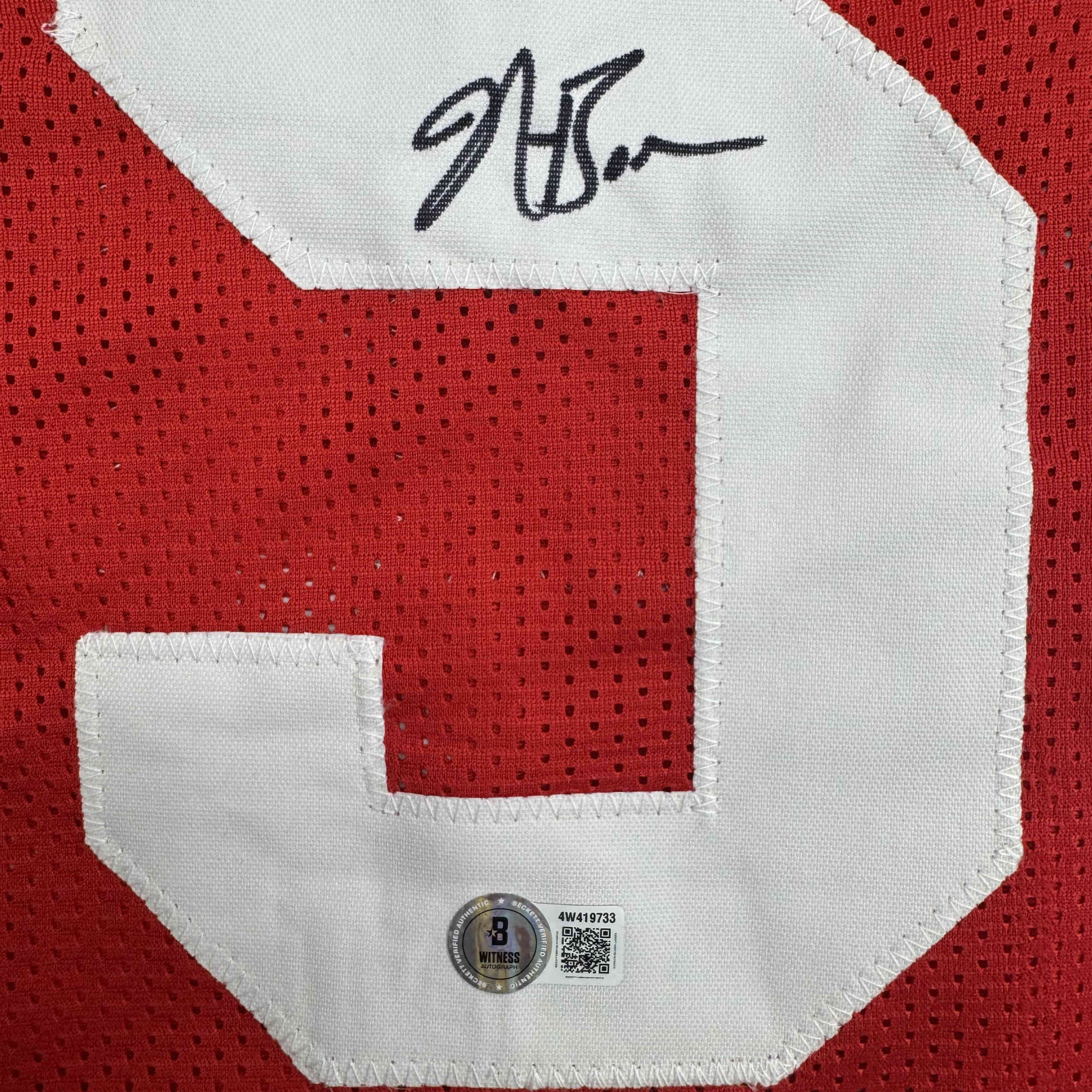 Autographed/Signed NaVorro Bowman San Francisco Red Football Jersey Beckett BAS COA - Image 3