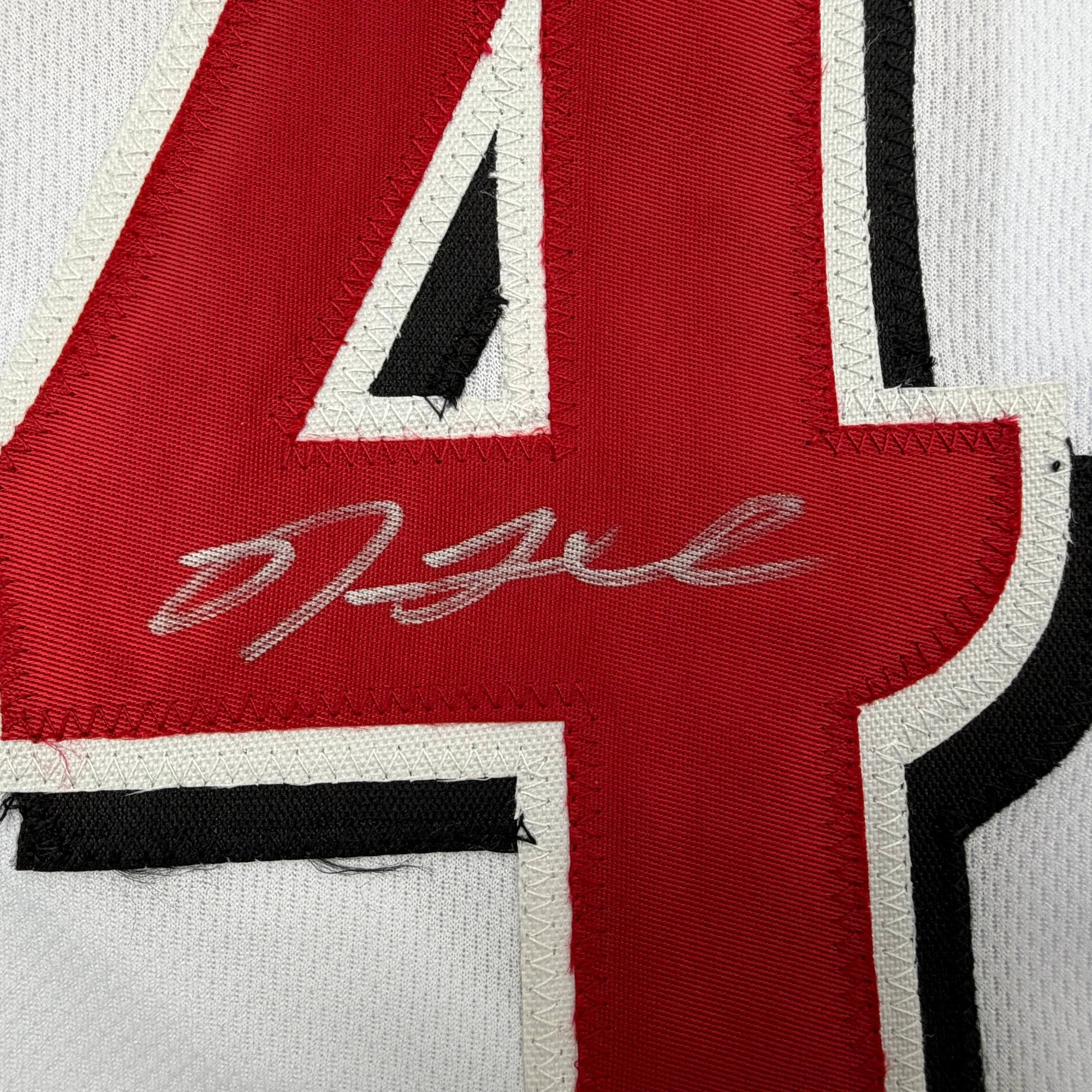 Autographed/Signed Nick Lodolo Cincinnati White Baseball Jersey Beckett BAS COA - Image 3