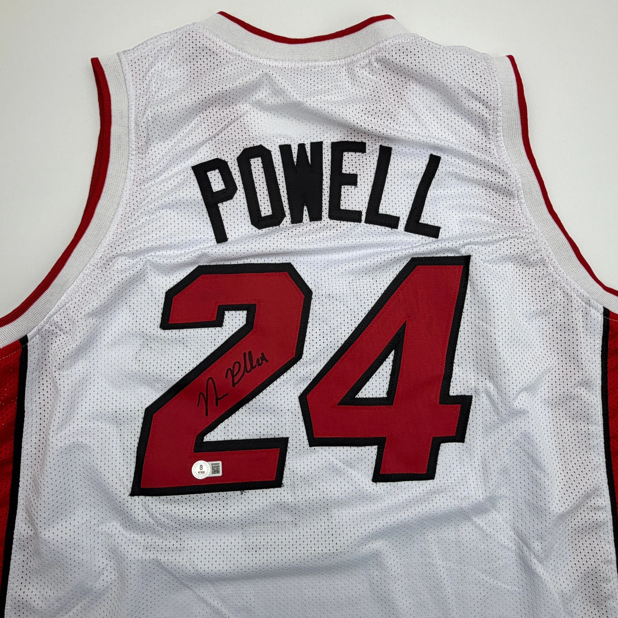 Autographed/Signed Norman Powell Miami White Basketball Jersey Beckett BAS COA - Image 2