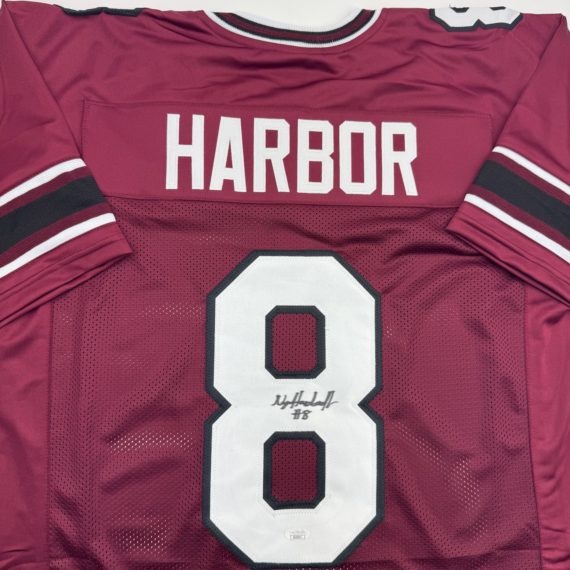 Autographed/Signed Nyck Harbor South Carolina Maroon College Football Jersey JSA COA - Image 2