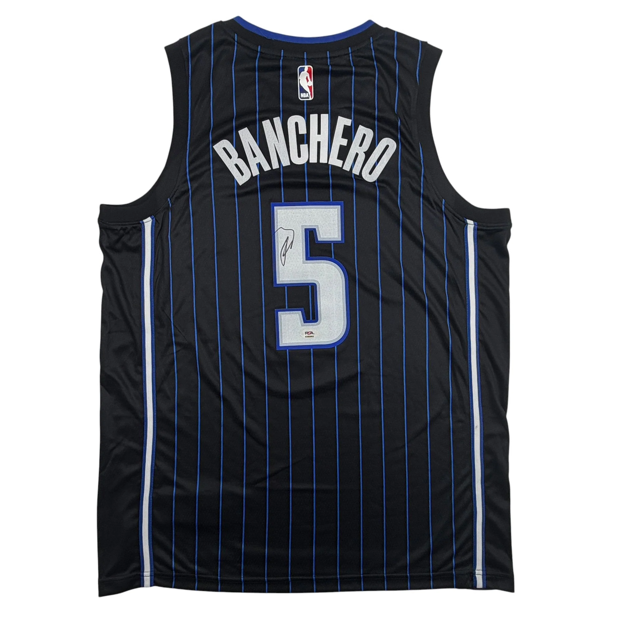 Autographed/Signed Paolo Banchero Orlando Magic Black Authentic Basketball Jersey PSA/DNA COA