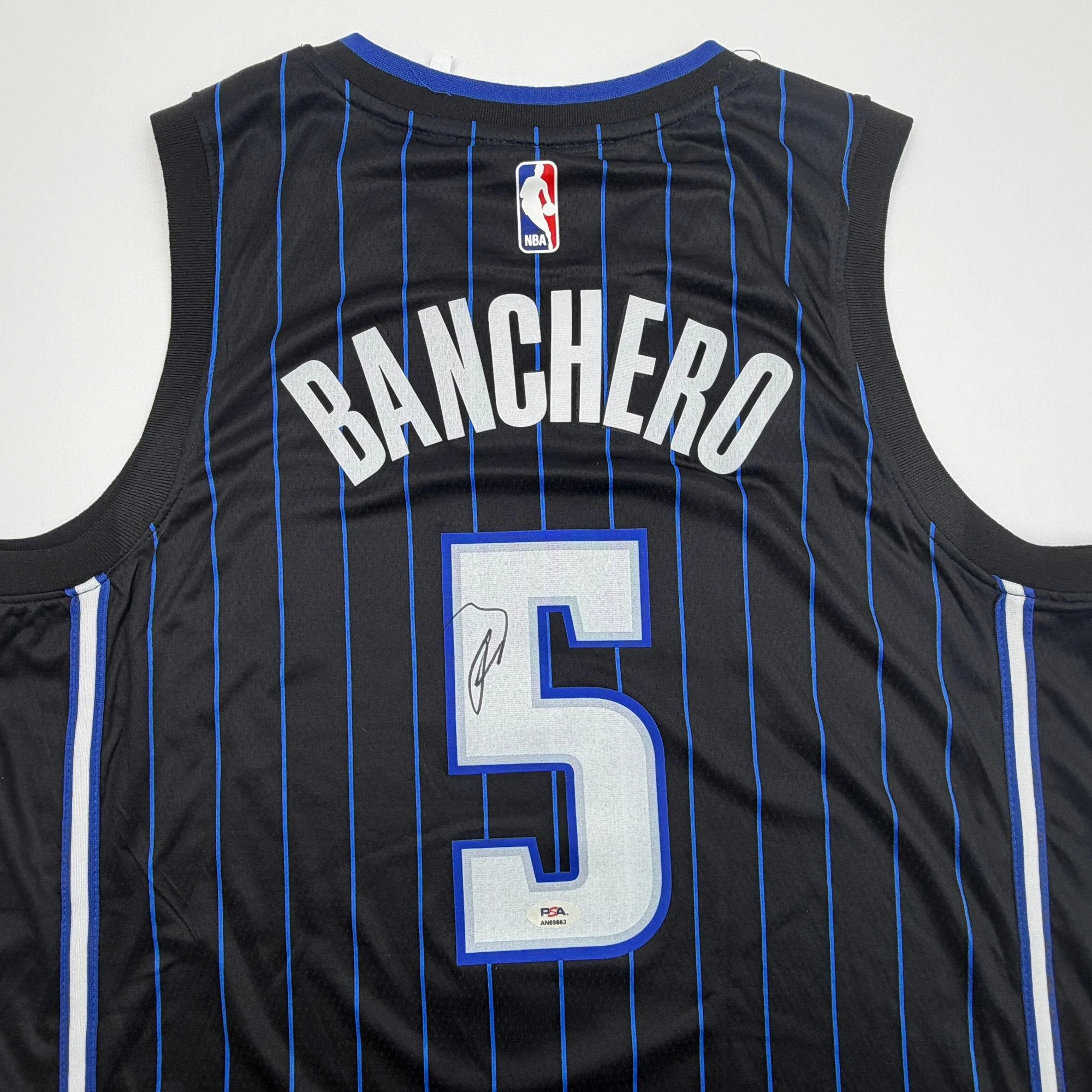 Autographed/Signed Paolo Banchero Orlando Magic Black Authentic Basketball Jersey PSA/DNA COA - Image 2