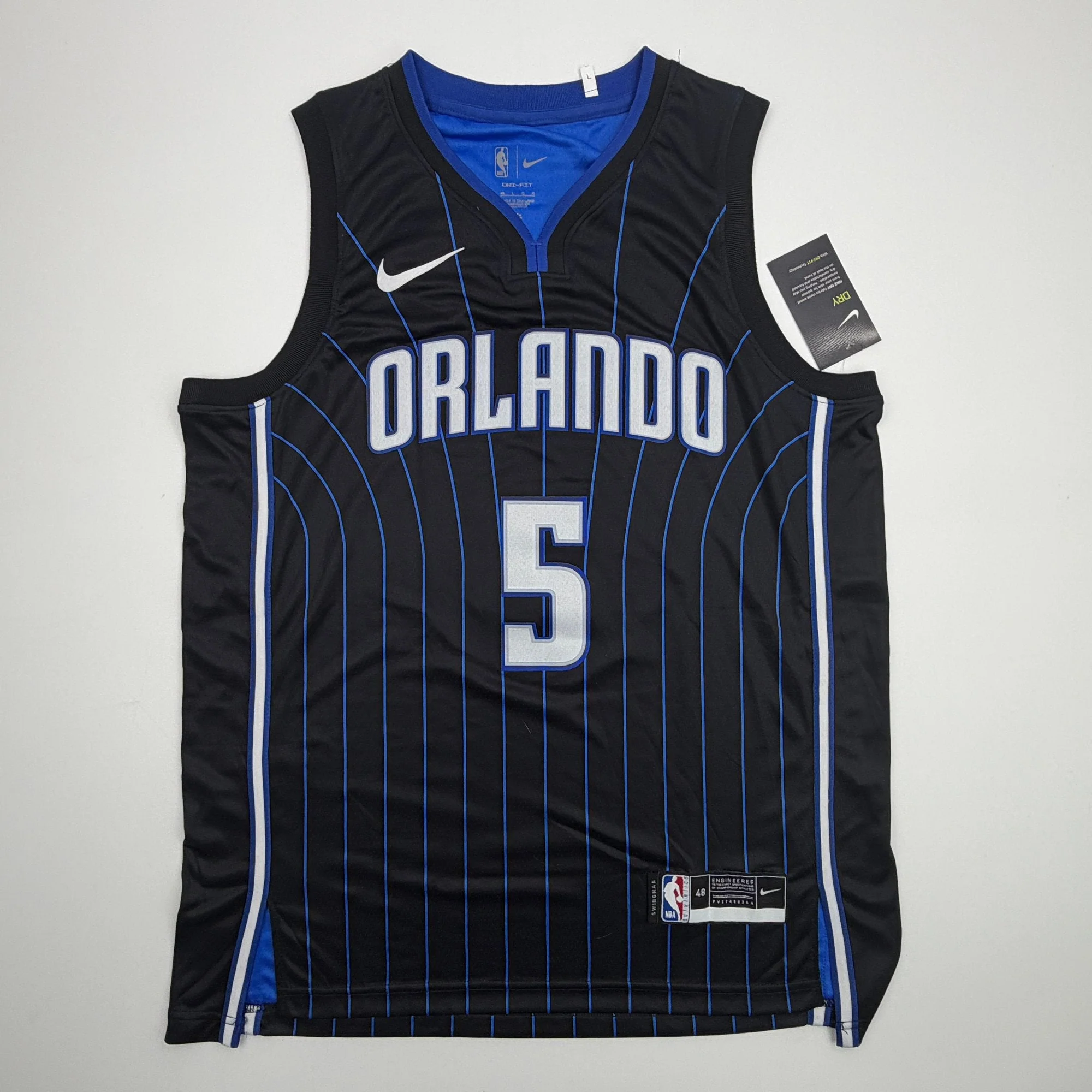 Autographed/Signed Paolo Banchero Orlando Magic Black Authentic Basketball Jersey PSA/DNA COA - Image 4
