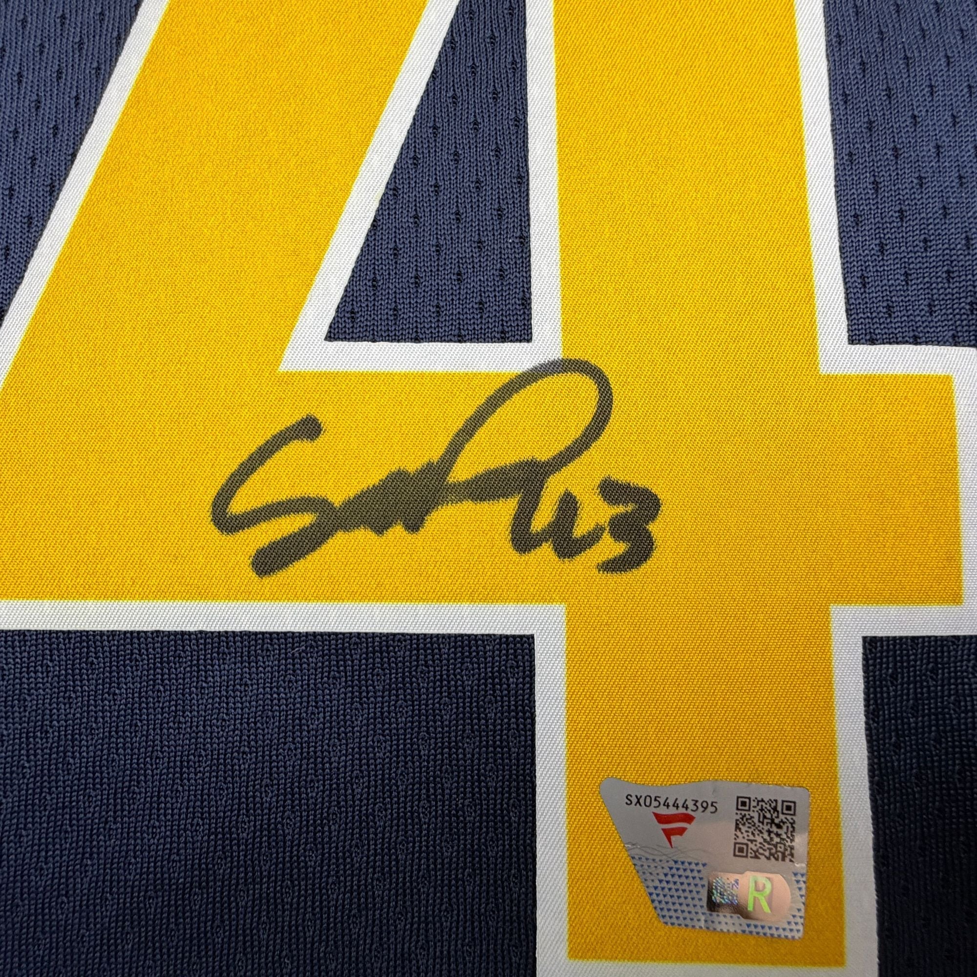 Autographed/Signed Pascal Siakam Indiana Pacers Blue Authentic Basketball Jersey Fanatics COA - Image 3