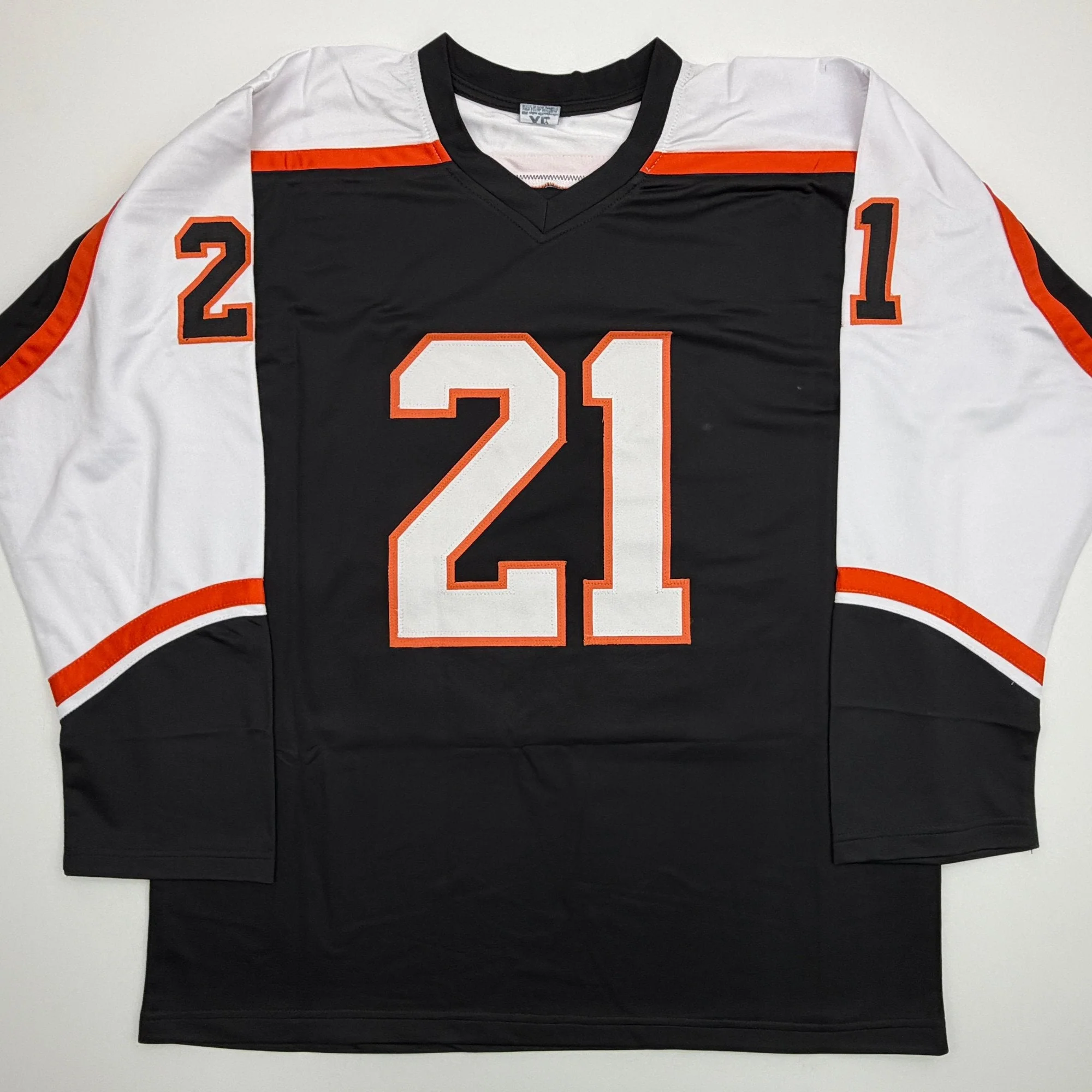 Autographed/Signed Peter Forsberg Philadelphia Black Hockey Jersey JSA COA - Image 4