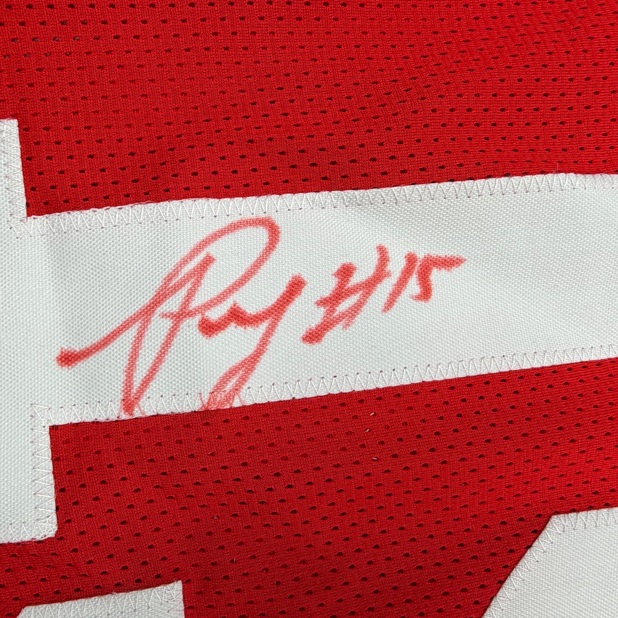 Autographed/Signed Pierre Garcon San Francisco Red Football Jersey Beckett BAS COA - Image 3