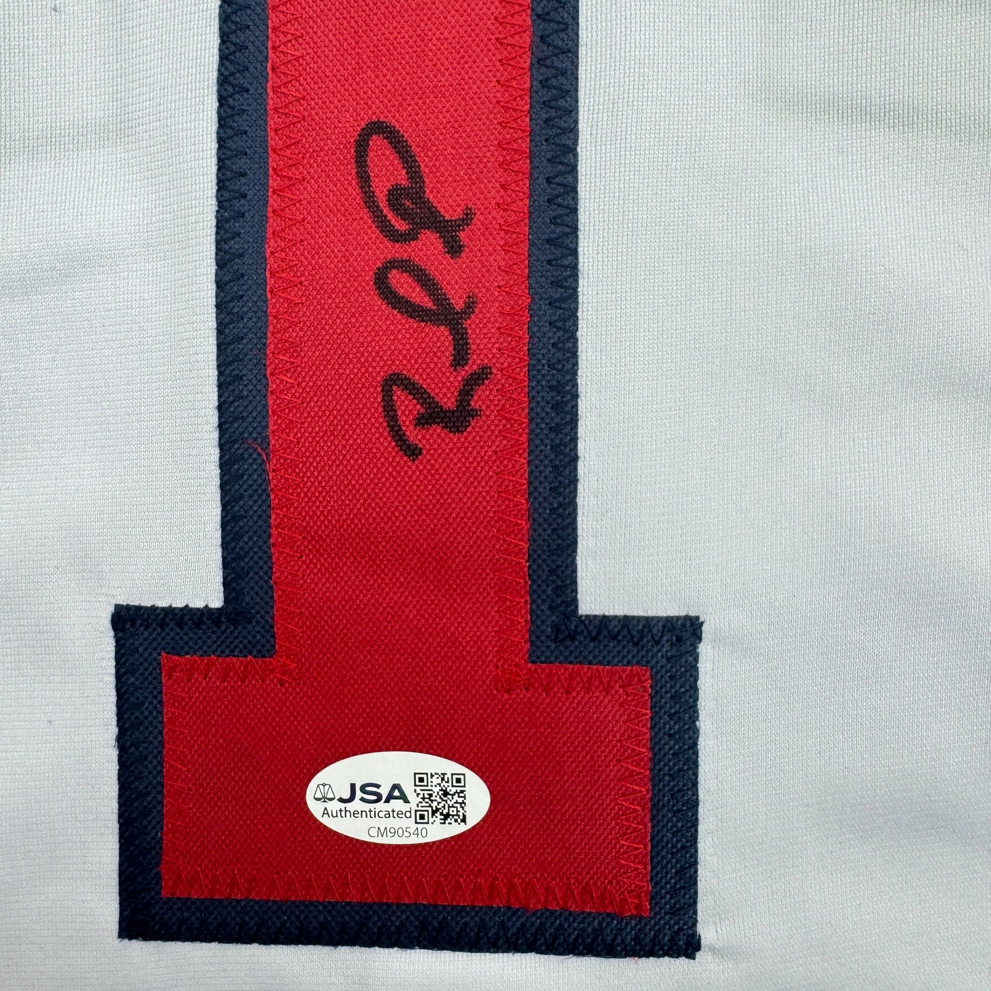 Autographed/Signed Rafael Furcal Atlanta White Baseball Jersey JSA COA - Image 3