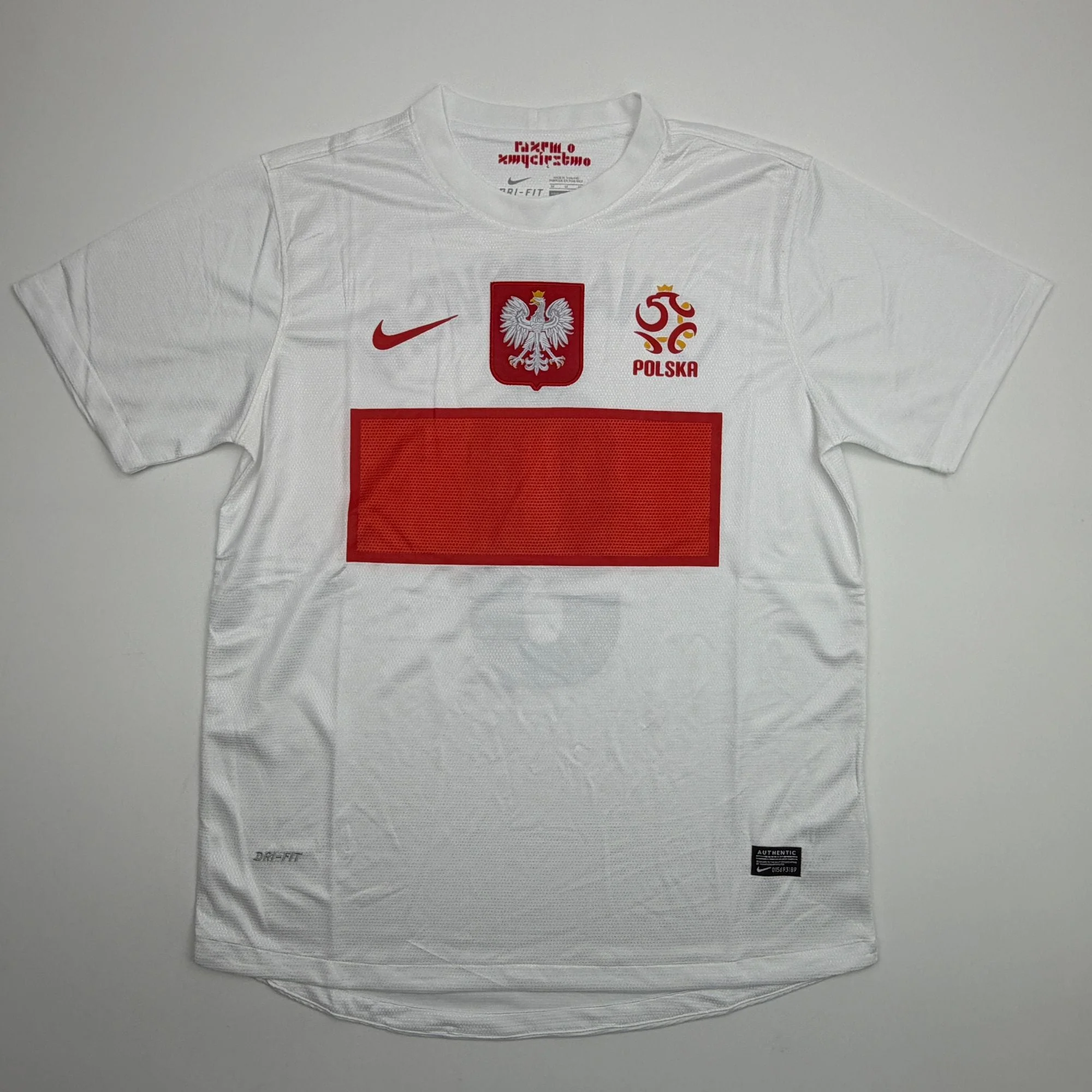 Autographed/Signed Robert Lewandowski Poland White Soccer Futbol Jersey Beckett BAS COA - Image 4