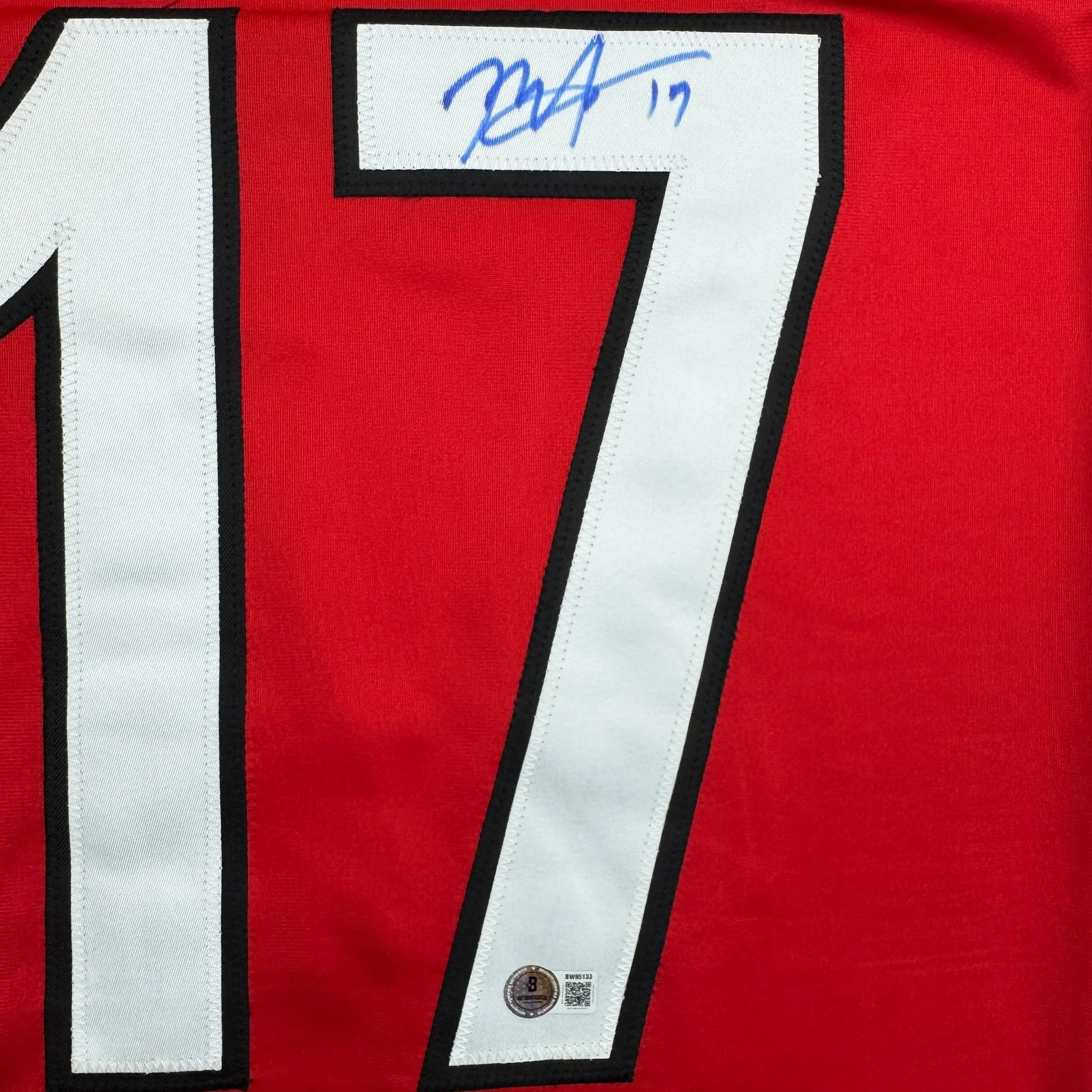 Autographed/Signed Rod Brind'Amour Carolina Red Hockey Jersey Beckett BAS COA - Image 3