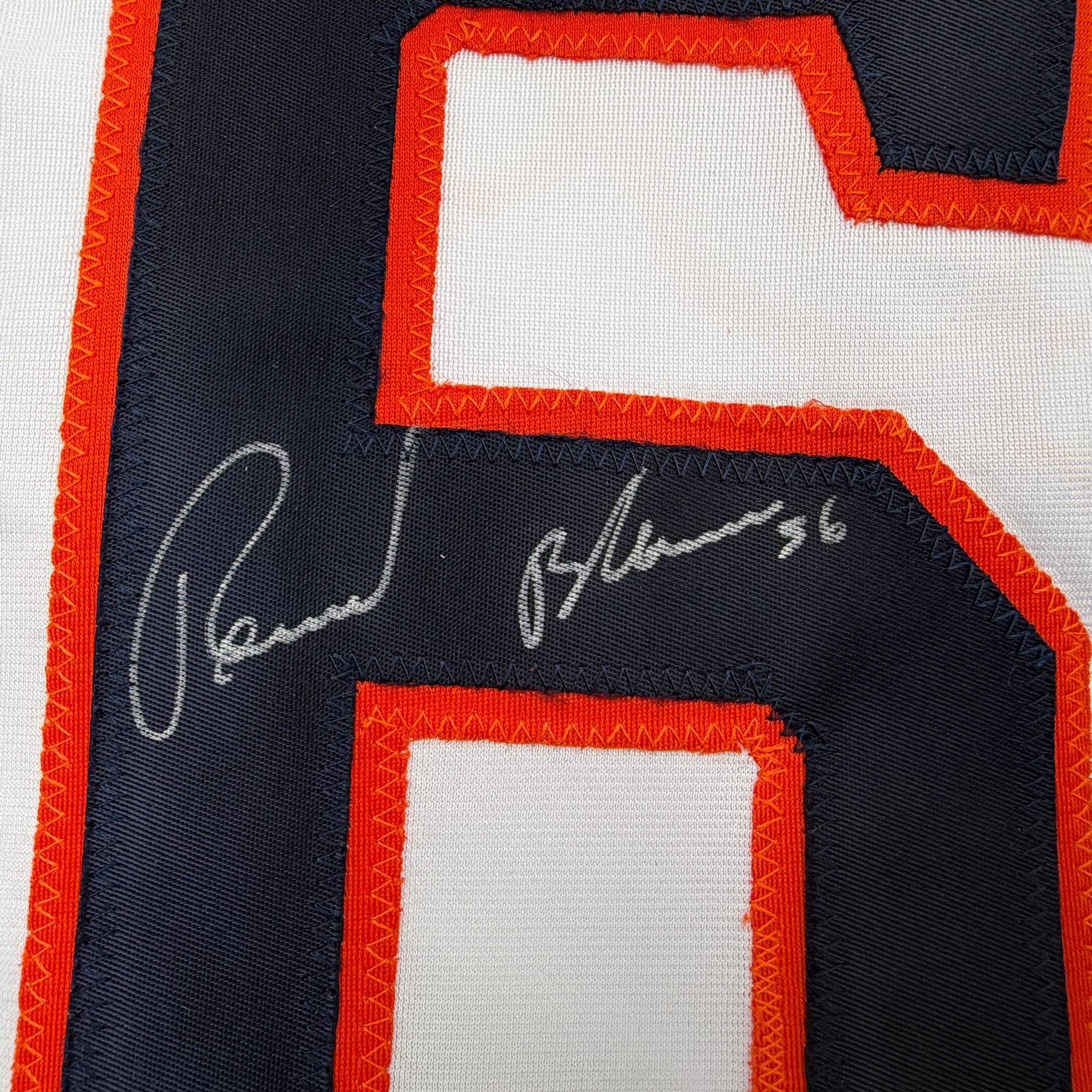 Autographed/Signed Ronel Blanco Houston White Baseball Jersey Beckett BAS COA - Image 3