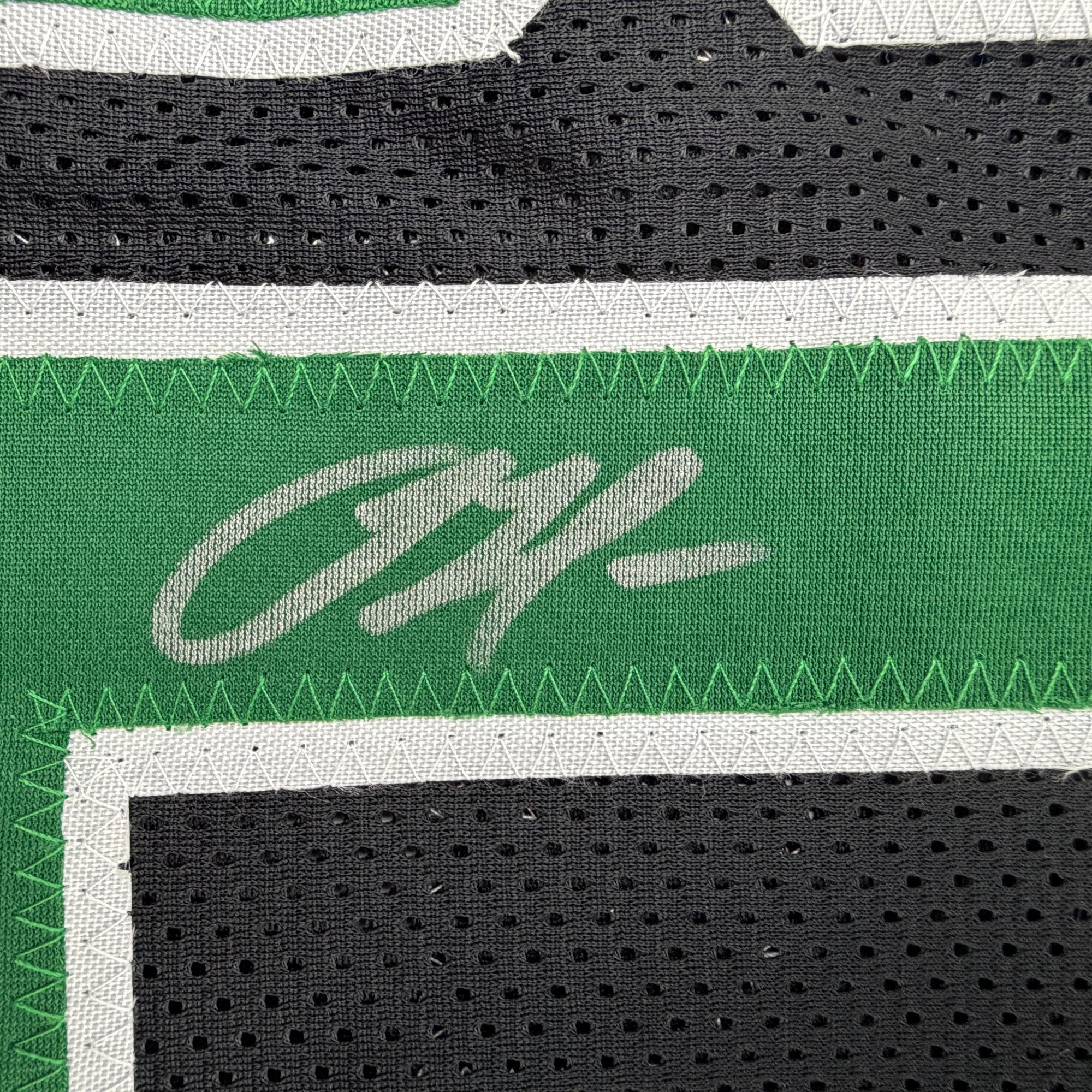Autographed/Signed Sam Hauser Boston Black Basketball Jersey Beckett BAS COA - Image 3