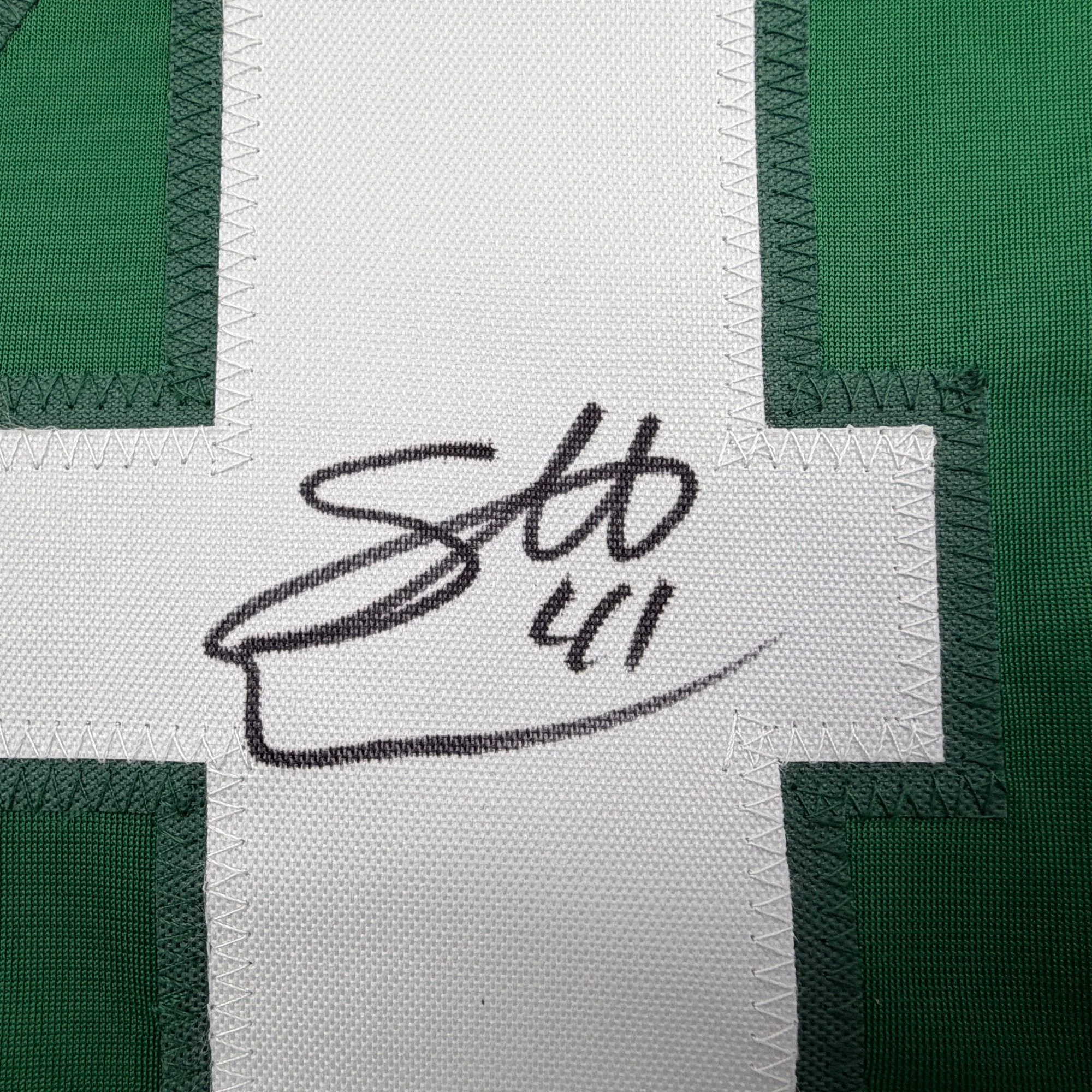Autographed/Signed Scott Wedgewood Colorado Green St. Patrick's Day Hockey Jersey Beckett BAS COA - Image 3