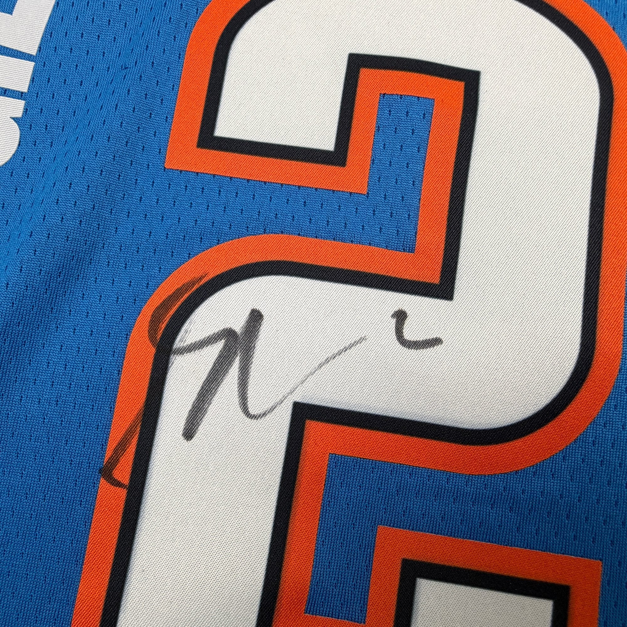 Autographed/Signed Shai Gilgeous-Alexander SGA Oklahoma City OKC Thunder Blue Authentic Basketball Jersey JSA COA - Image 3