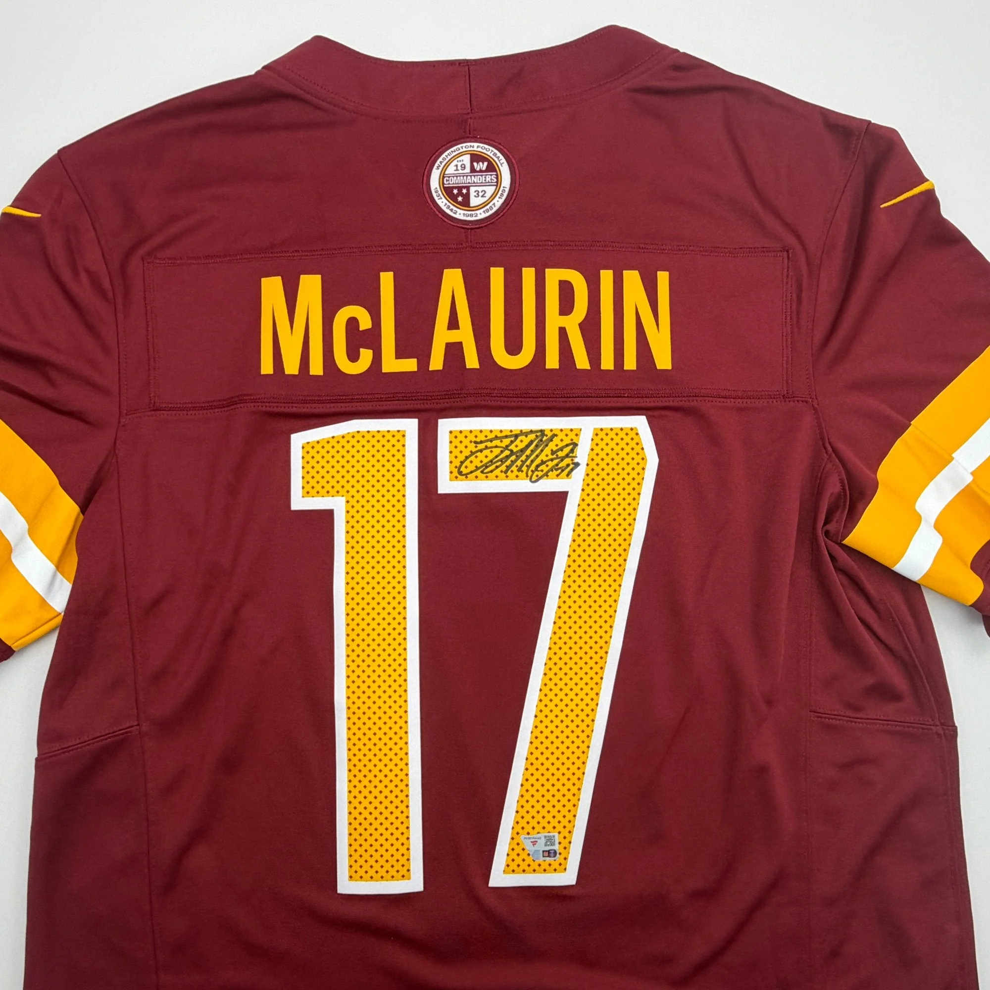 Autographed/Signed Terry McLaurin Washington Commanders Maroon Authentic Football Jersey Fanatics COA - Image 2
