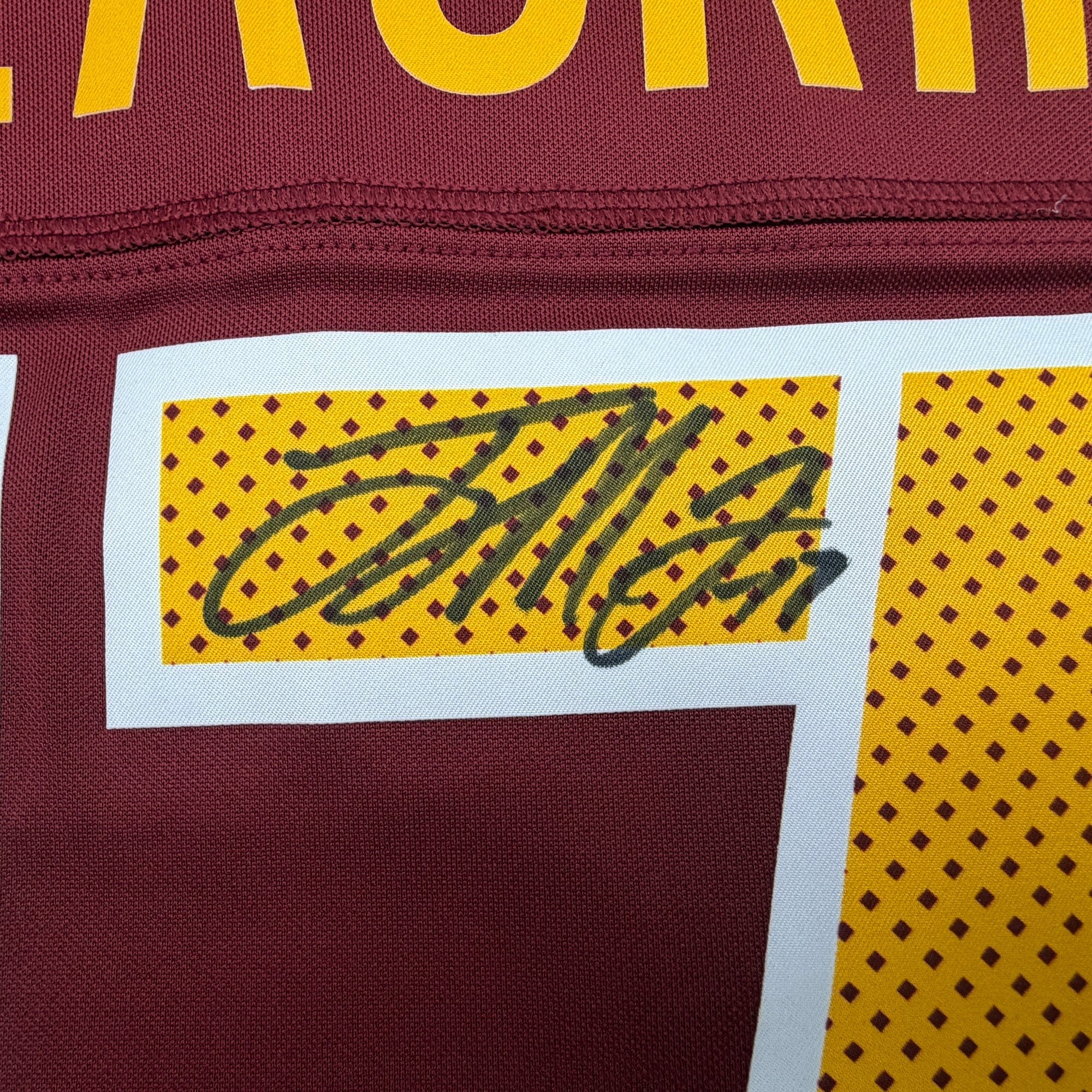 Autographed/Signed Terry McLaurin Washington Commanders Maroon Authentic Football Jersey Fanatics COA - Image 3