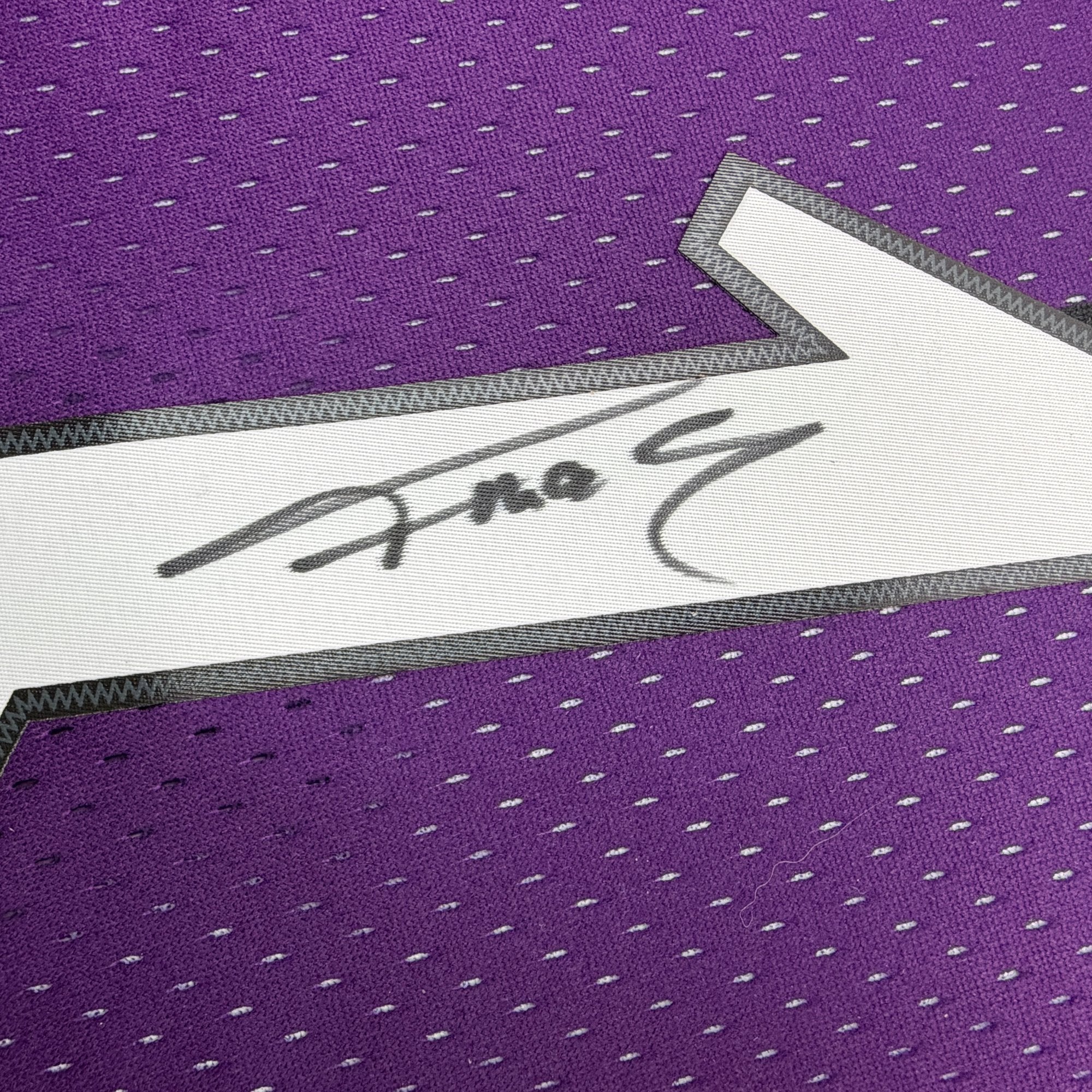 Autographed/Signed Tracy McGrady Toronto Raptors Purple Mitchell & Ness Authentic Basketball Jersey Fanatics COA - Image 3
