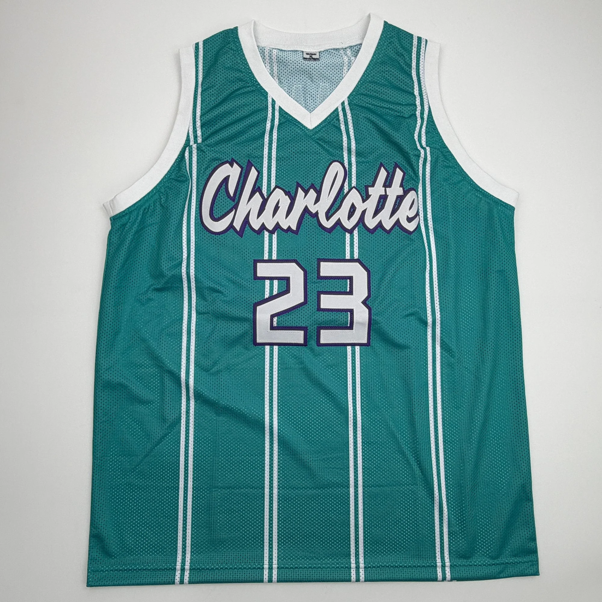 Autographed/Signed Tre Mann Charlotte Teal Basketball Jersey Beckett BAS COA - Image 4