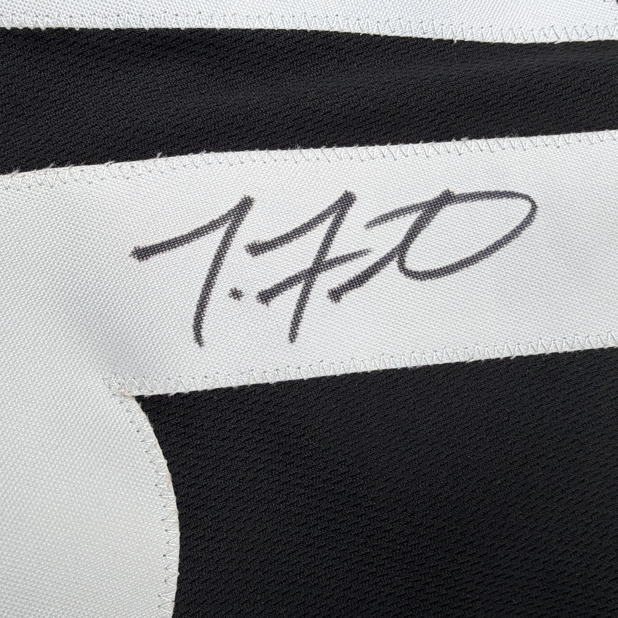 Autographed/Signed Troy Fautanu Pittsburgh Black Football Jersey JSA COA - Image 3