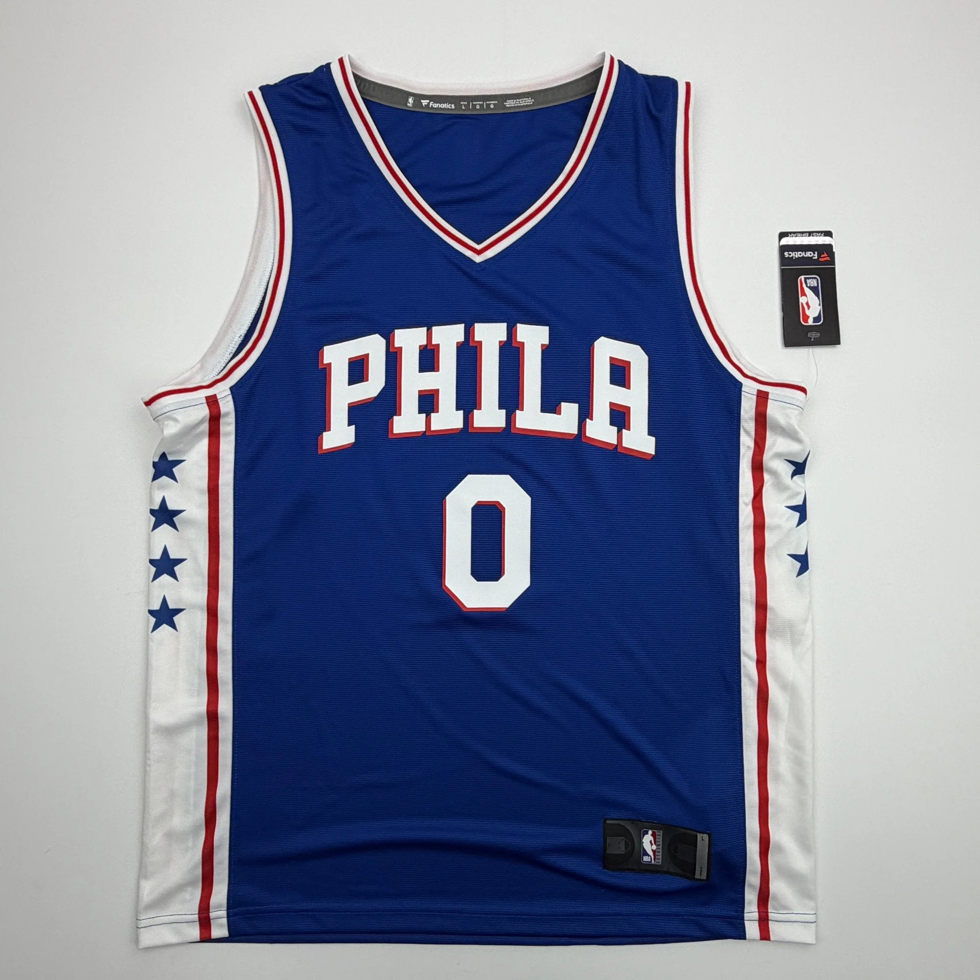 Autographed/Signed Tyrese Maxey Philadelphia 76ers Sixers Blue Authentic Basketball Jersey Fanatics COA - Image 4