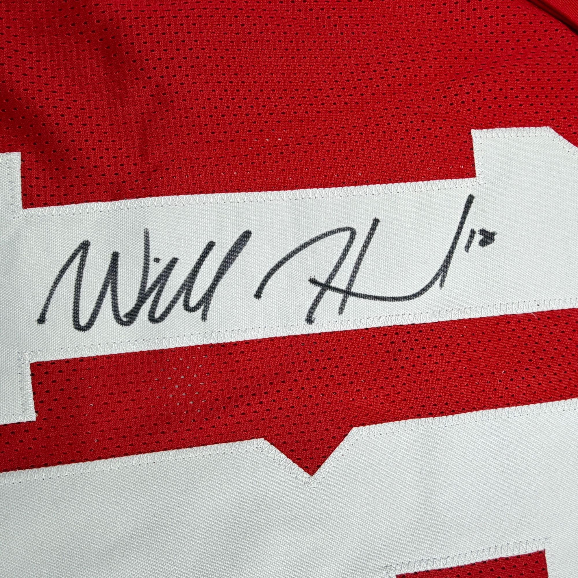 Autographed/Signed Will Howard Ohio State Red College Football Jersey JSA COA - Image 3