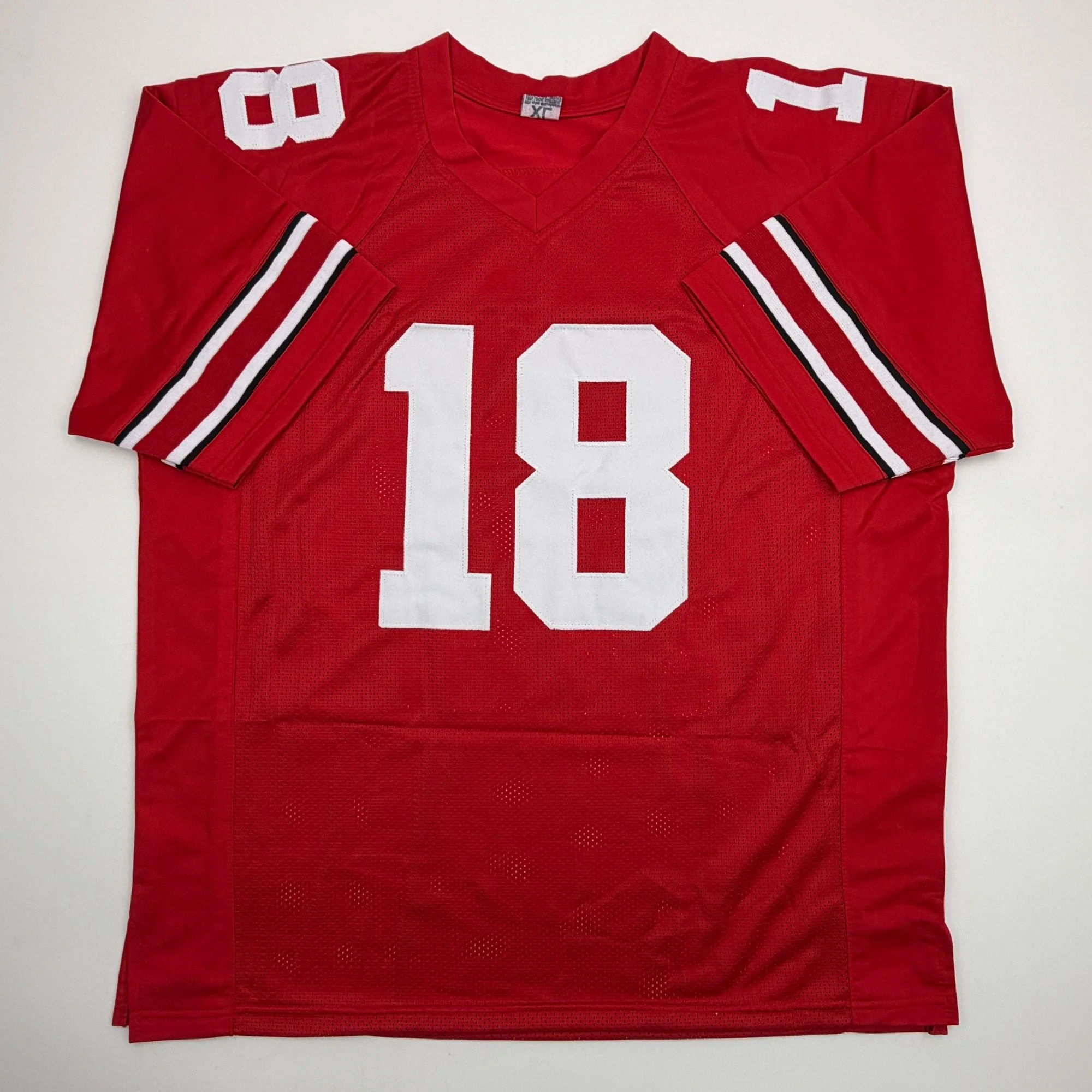 Autographed/Signed Will Howard Ohio State Red College Football Jersey JSA COA - Image 4