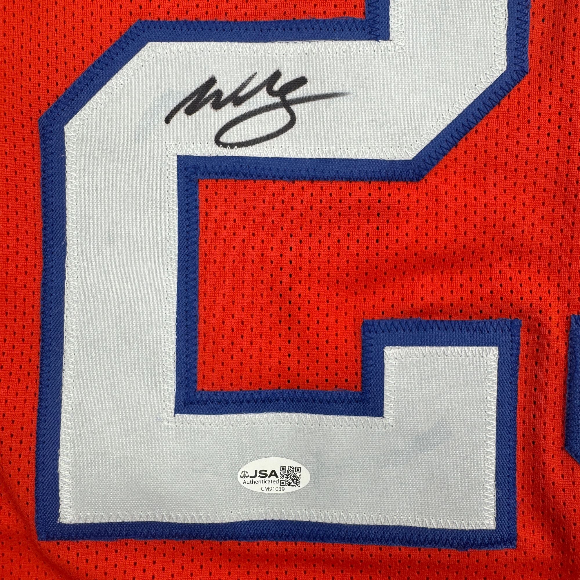 Autographed/Signed Willis McGahee Denver Retro Orange Football Jersey JSA COA - Image 3