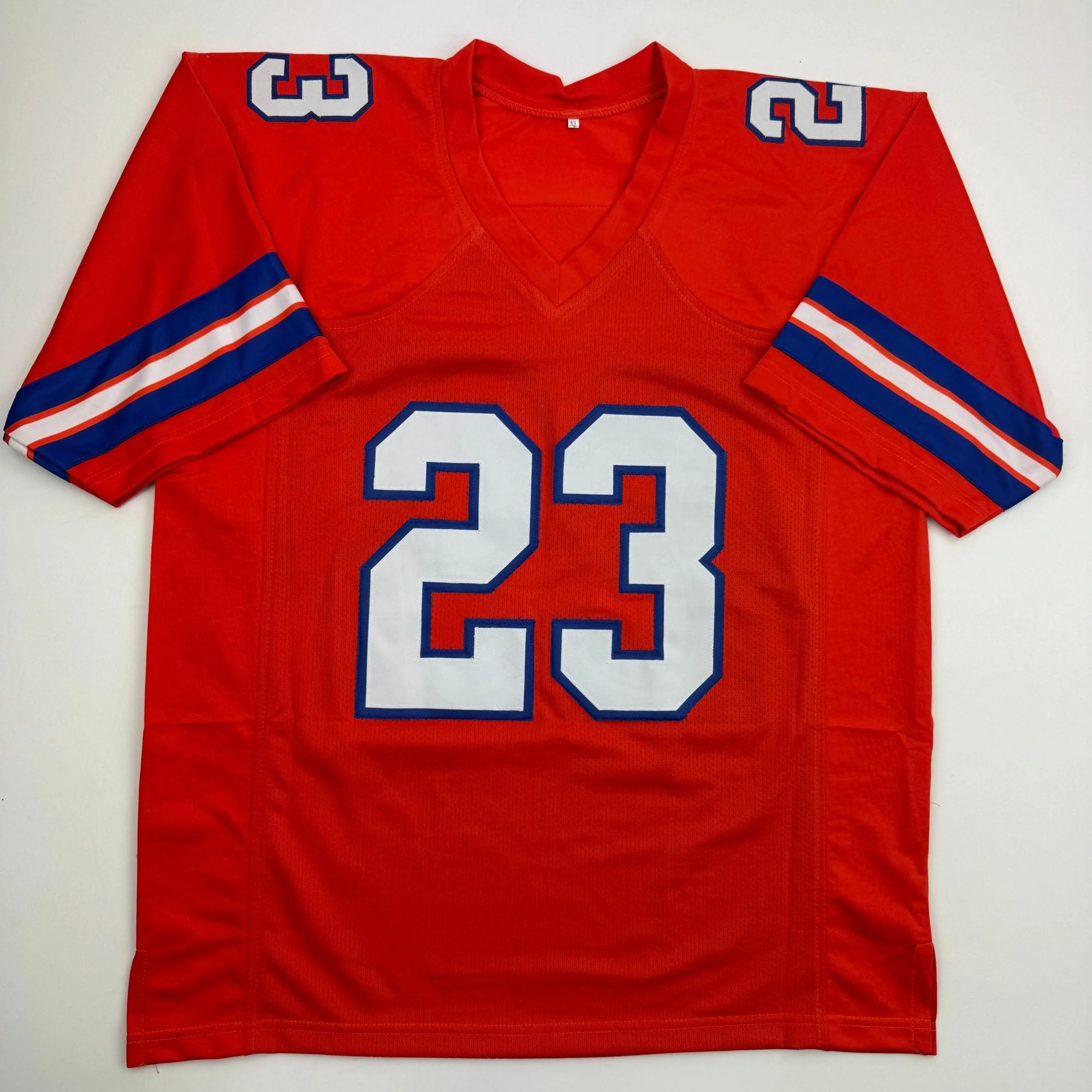 Autographed/Signed Willis McGahee Denver Retro Orange Football Jersey JSA COA - Image 4