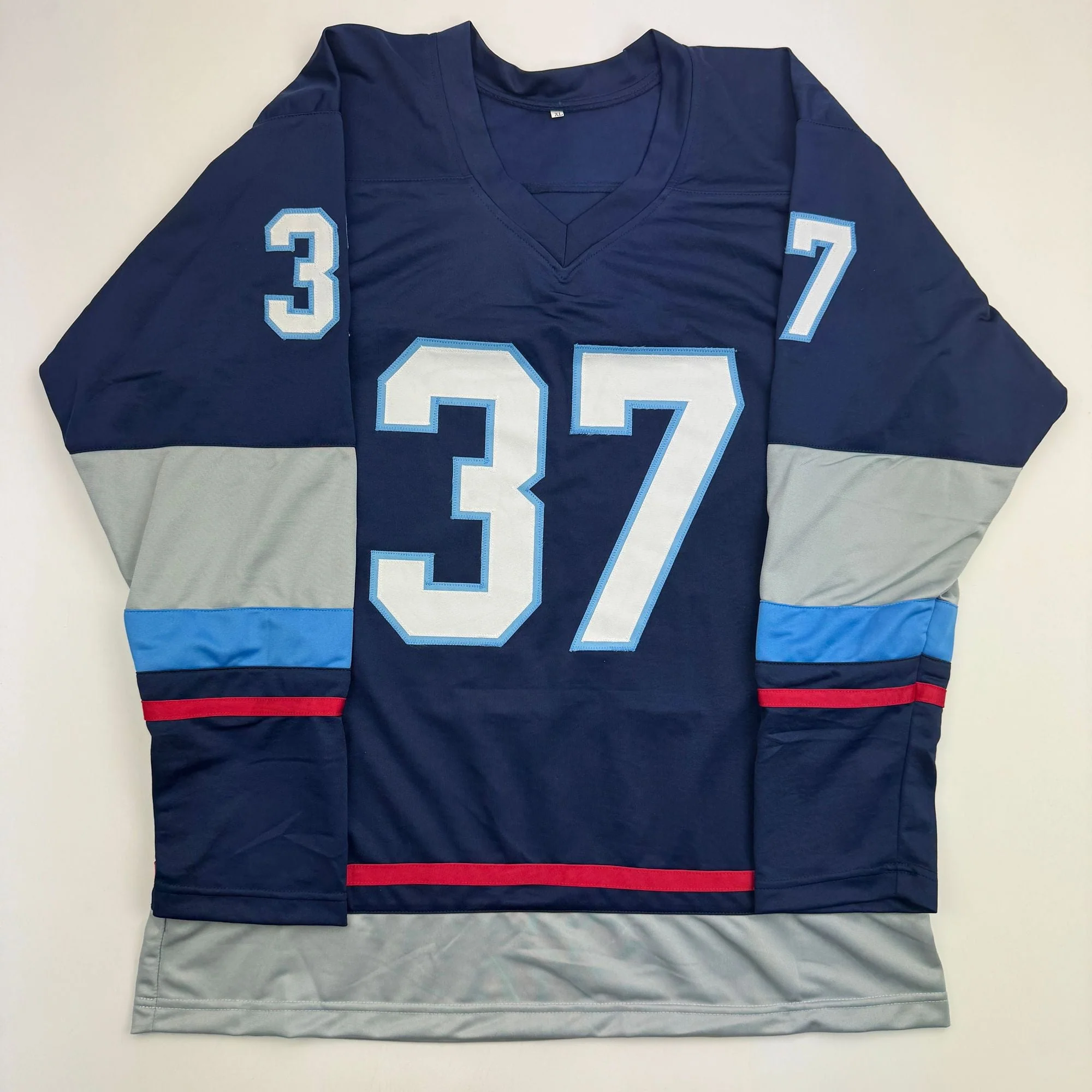 Autographed/Signed Yanni Gourde Seattle Blue Hockey Jersey JSA COA - Image 4