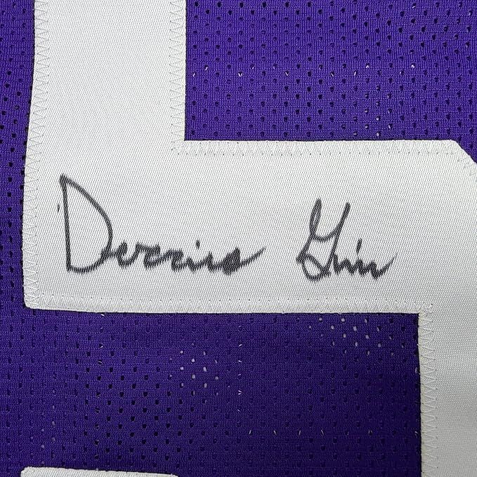 Framed Autographed/Signed Derrius Guice 35x39 LSU Purple College Football Jersey JSA COA - Image 2