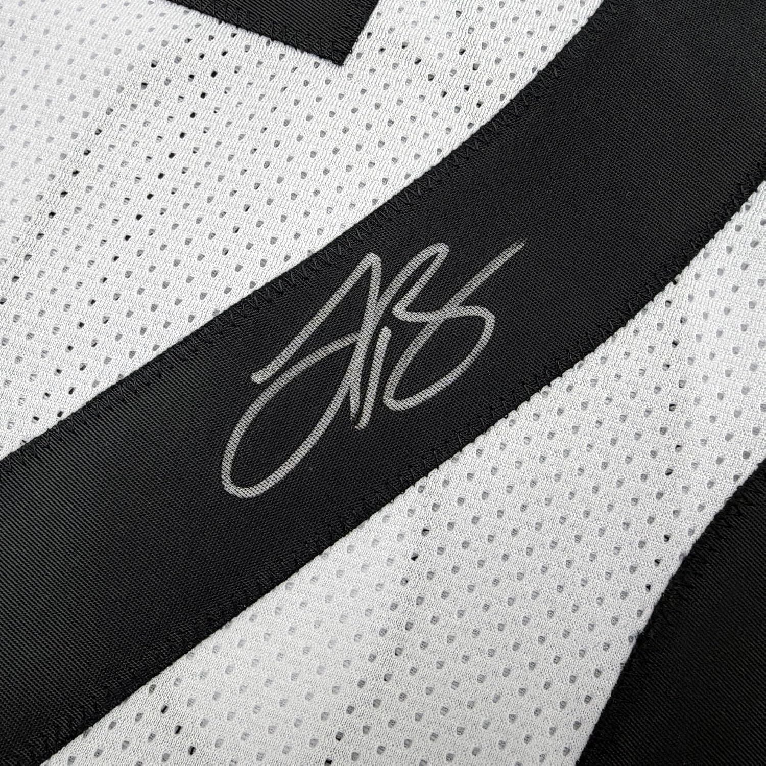 Framed Autographed/Signed Le'Veon LeVeon Bell 35x39 Pittsburgh White Football Jersey Beckett BAS COA - Image 2