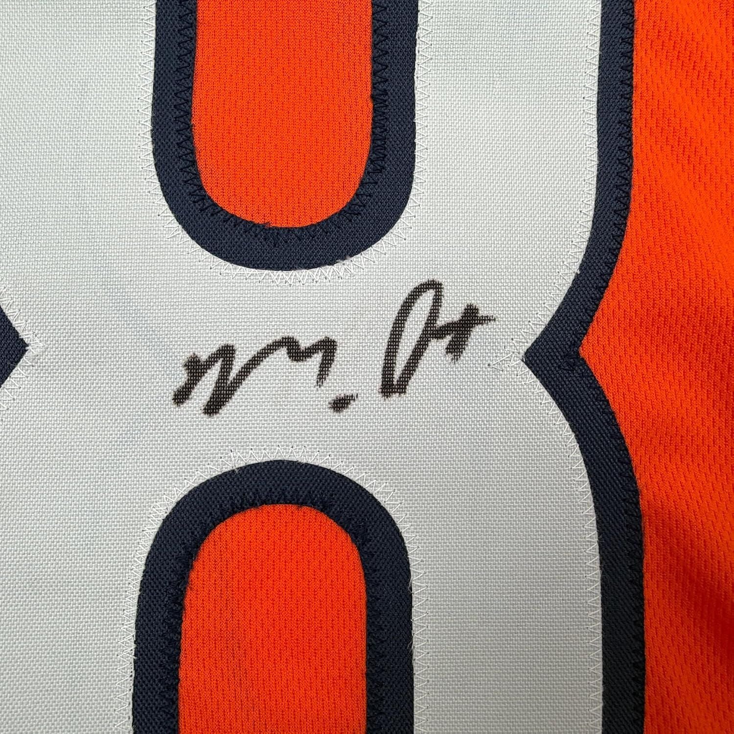 Framed Autographed/Signed Montez Sweat 35x39 Chicago Orange Pro Cut Football Jersey JSA COA - Image 2