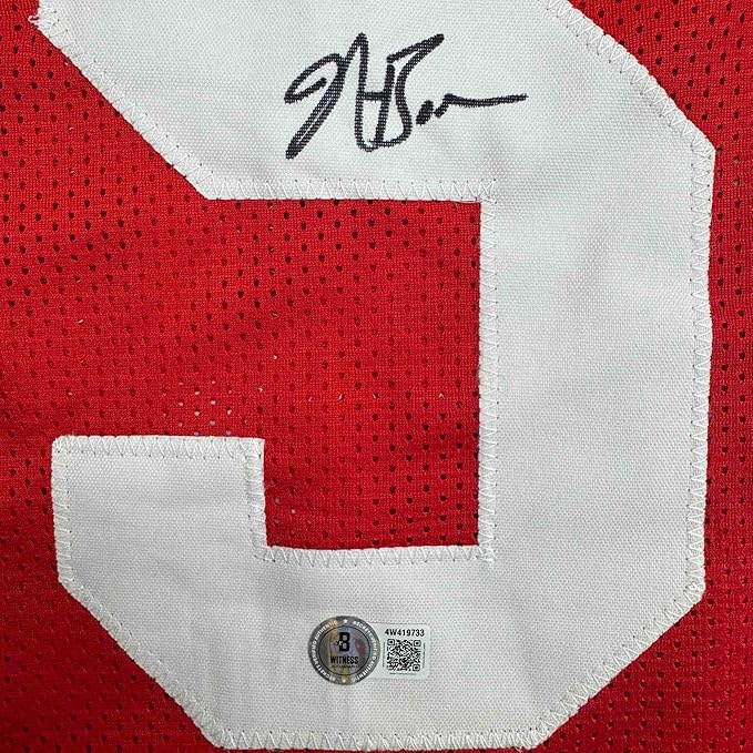 Framed Autographed/Signed NaVorro Bowman 35x39 San Francisco Red Football Jersey Beckett BAS COA - Image 2
