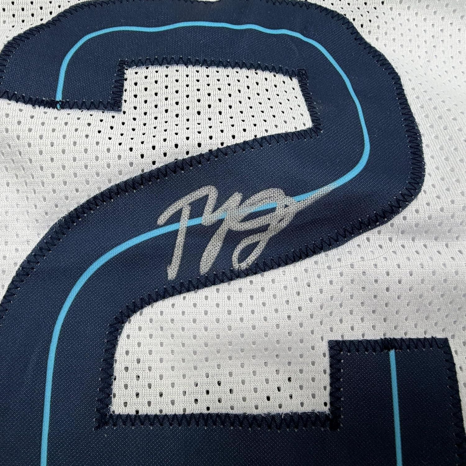 Framed Autographed/Signed Ty Jerome 35x39 Memphis White Basketball Jersey Beckett BAS COA - Image 2