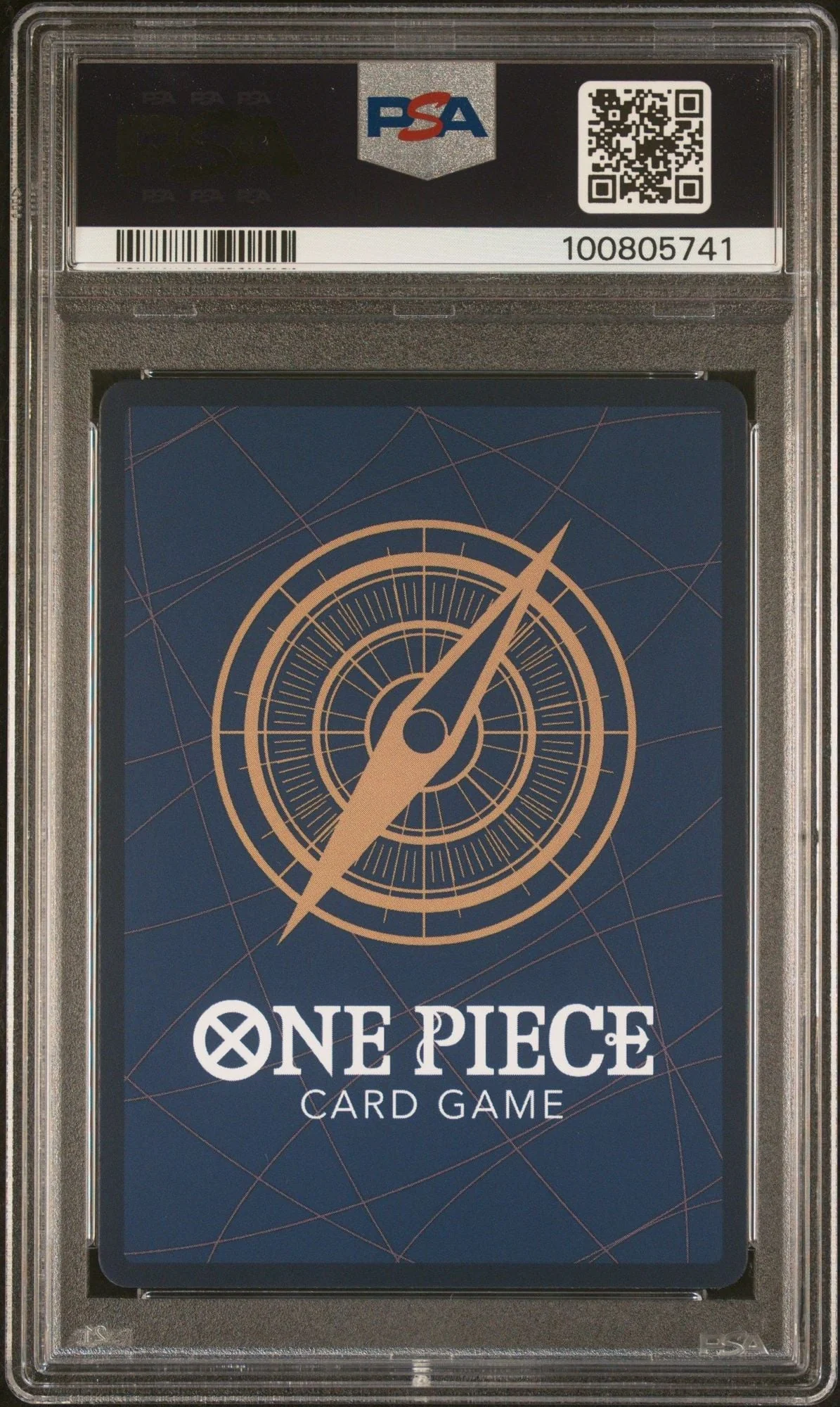 Graded 2024 One Piece Dracule Mihawk #005 PRB01 Jolly Roger Foil Trading Card Game PSA 10 Gem Mint - Image 2