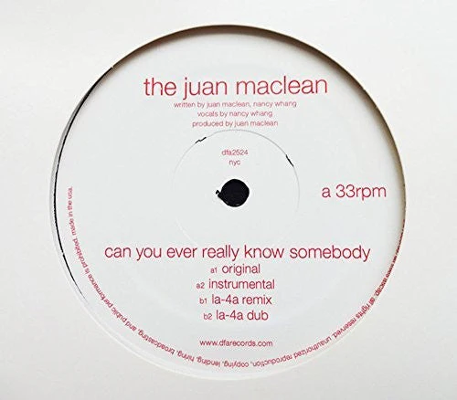 Juan Maclean - Can You Ever Really Know Somebody [LP]