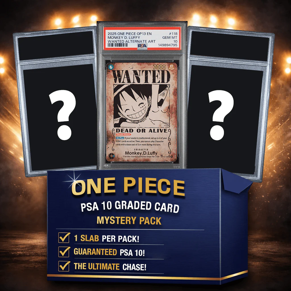 One Piece PSA 10 Graded Anime Card Mystery Pack