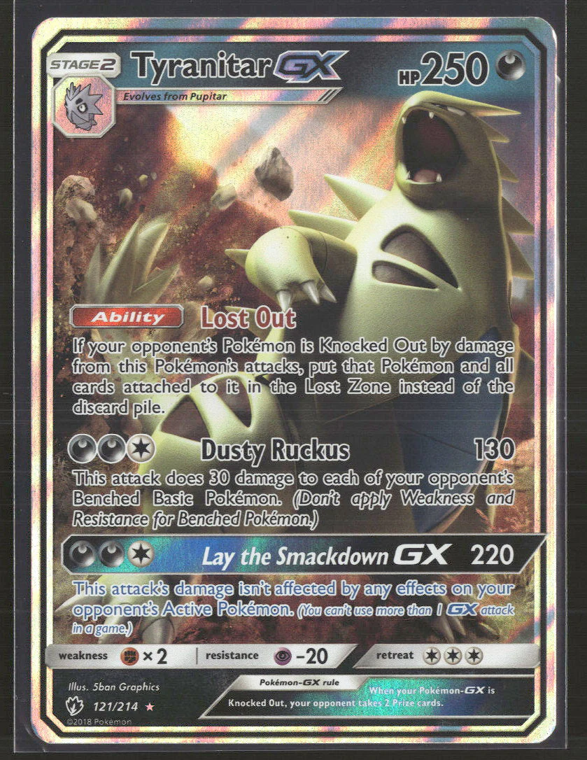 SM - Lost Thunder Tyranitar GX #121/214